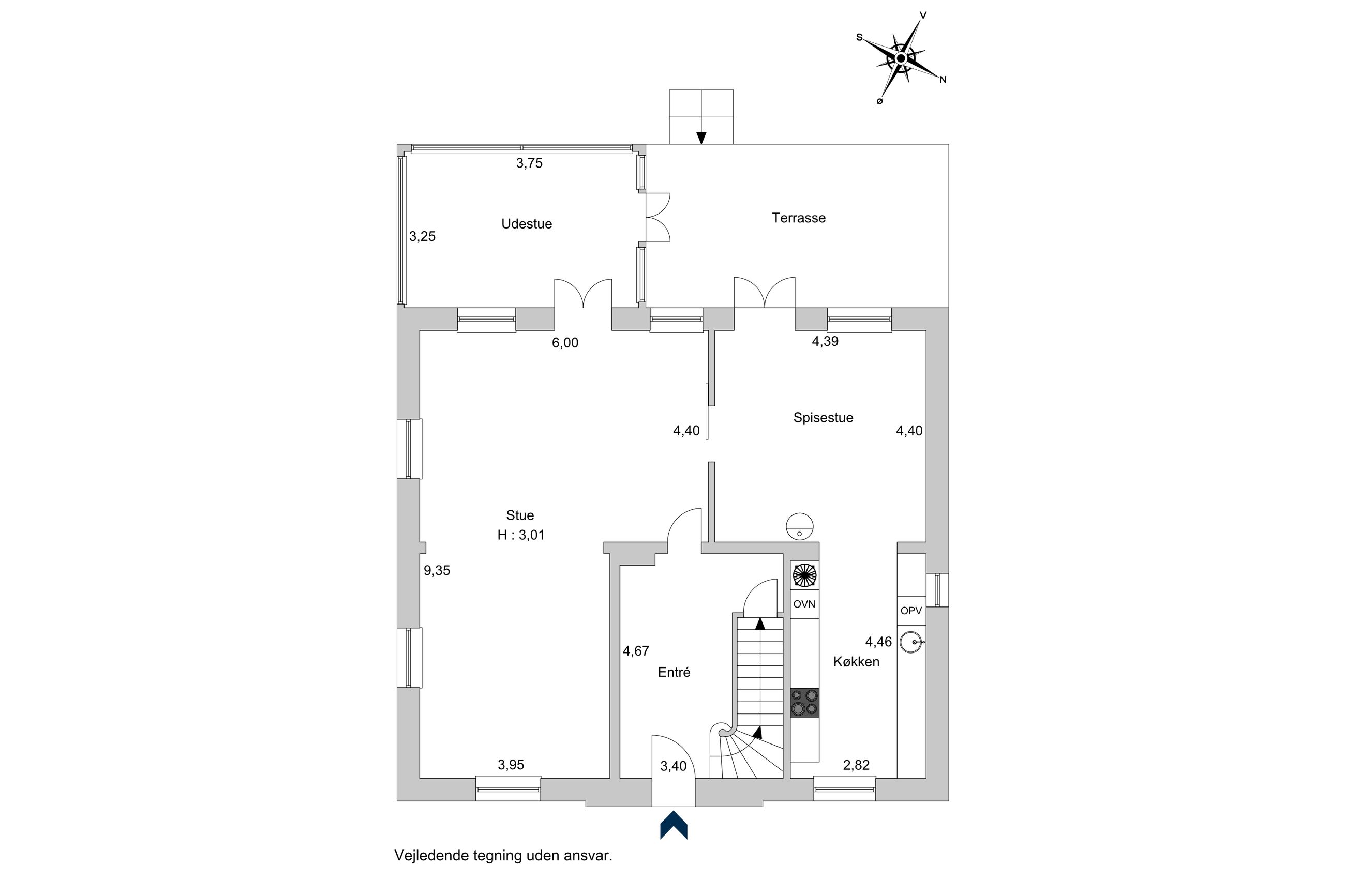 Skovbogårds Allé 2, Valby - Plantegning