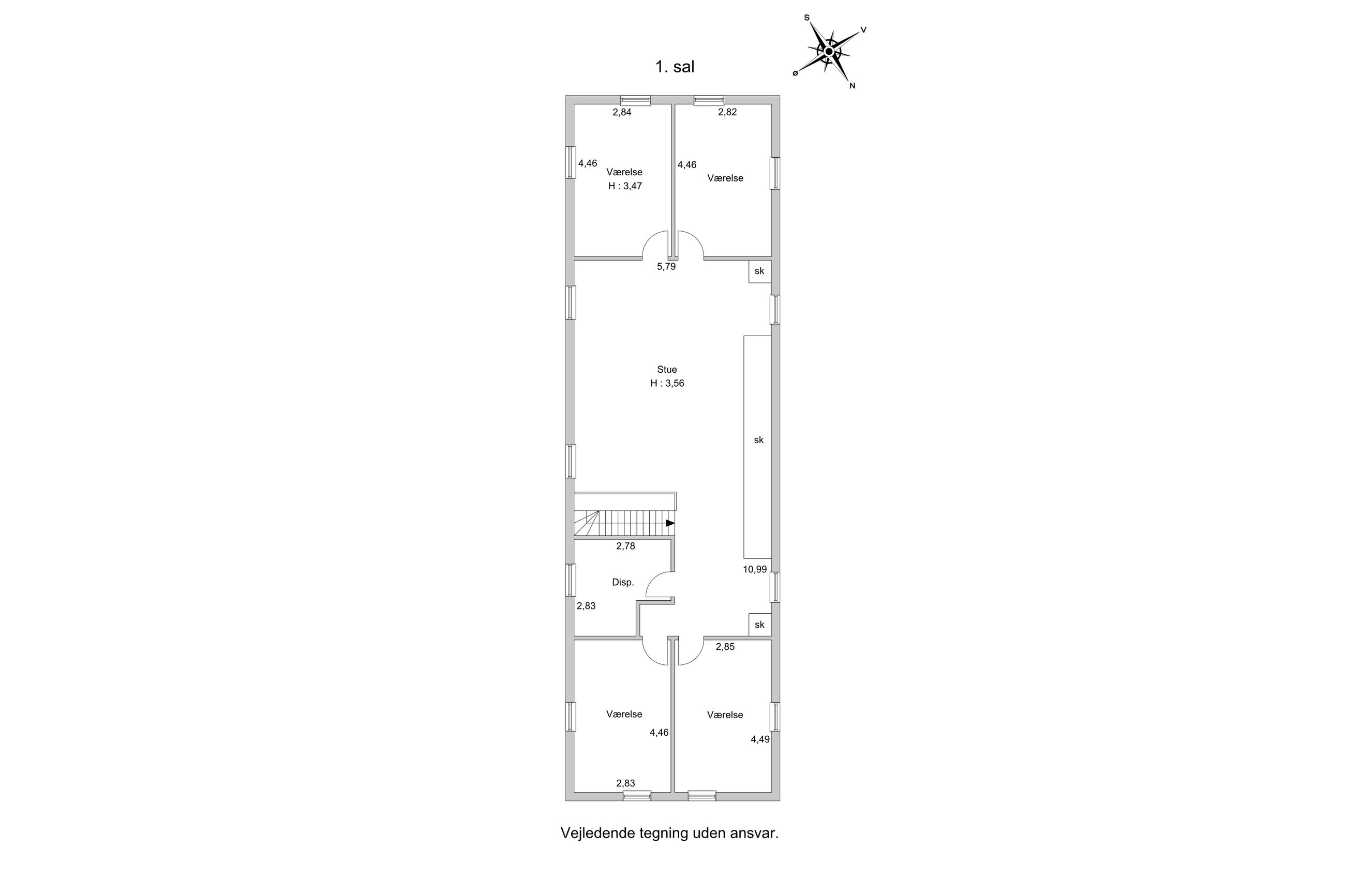 Veddingevej 27, Fårevejle - Plantegning