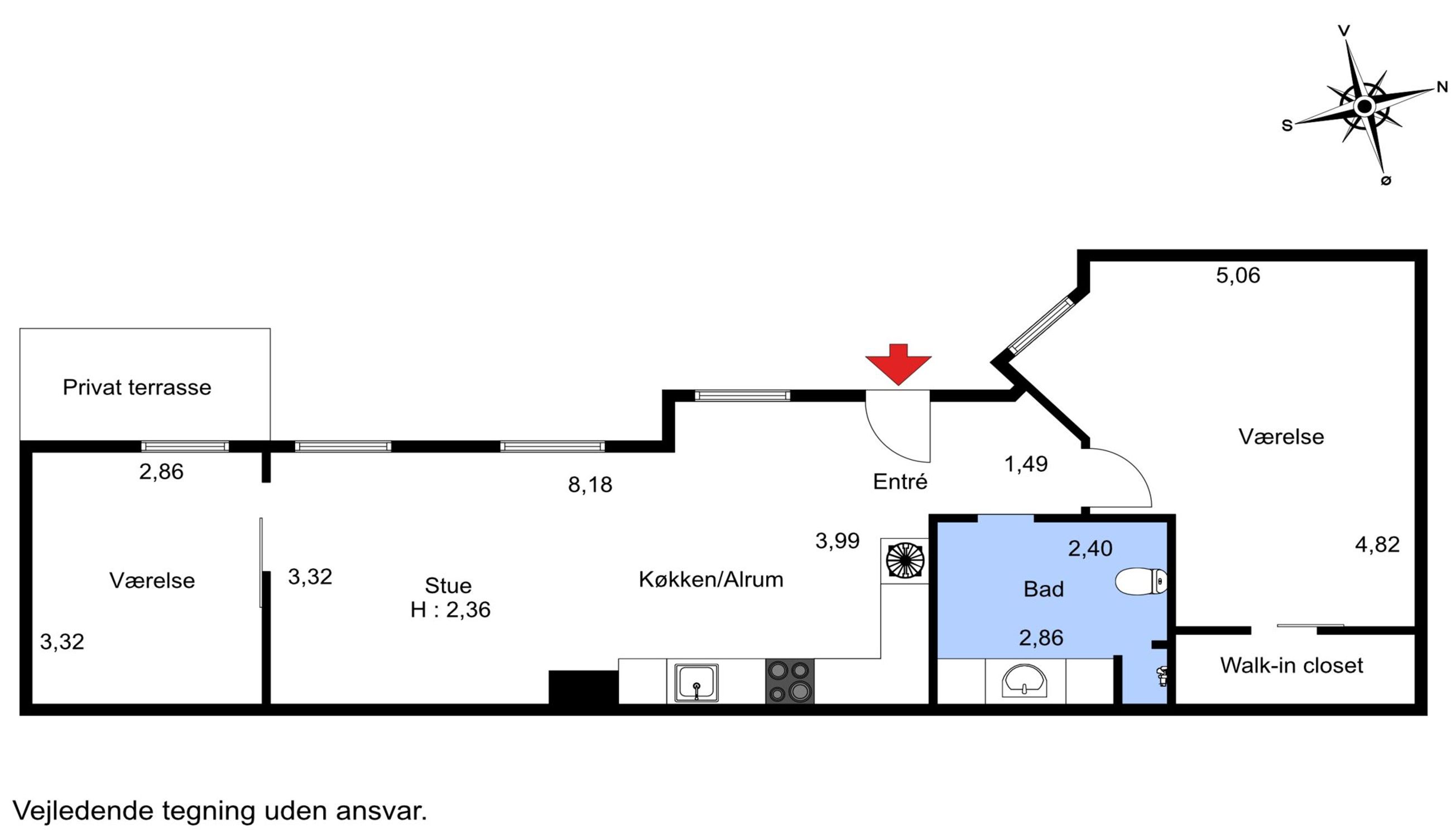 Store Kongensgade 92C, st, København K - Plantegning