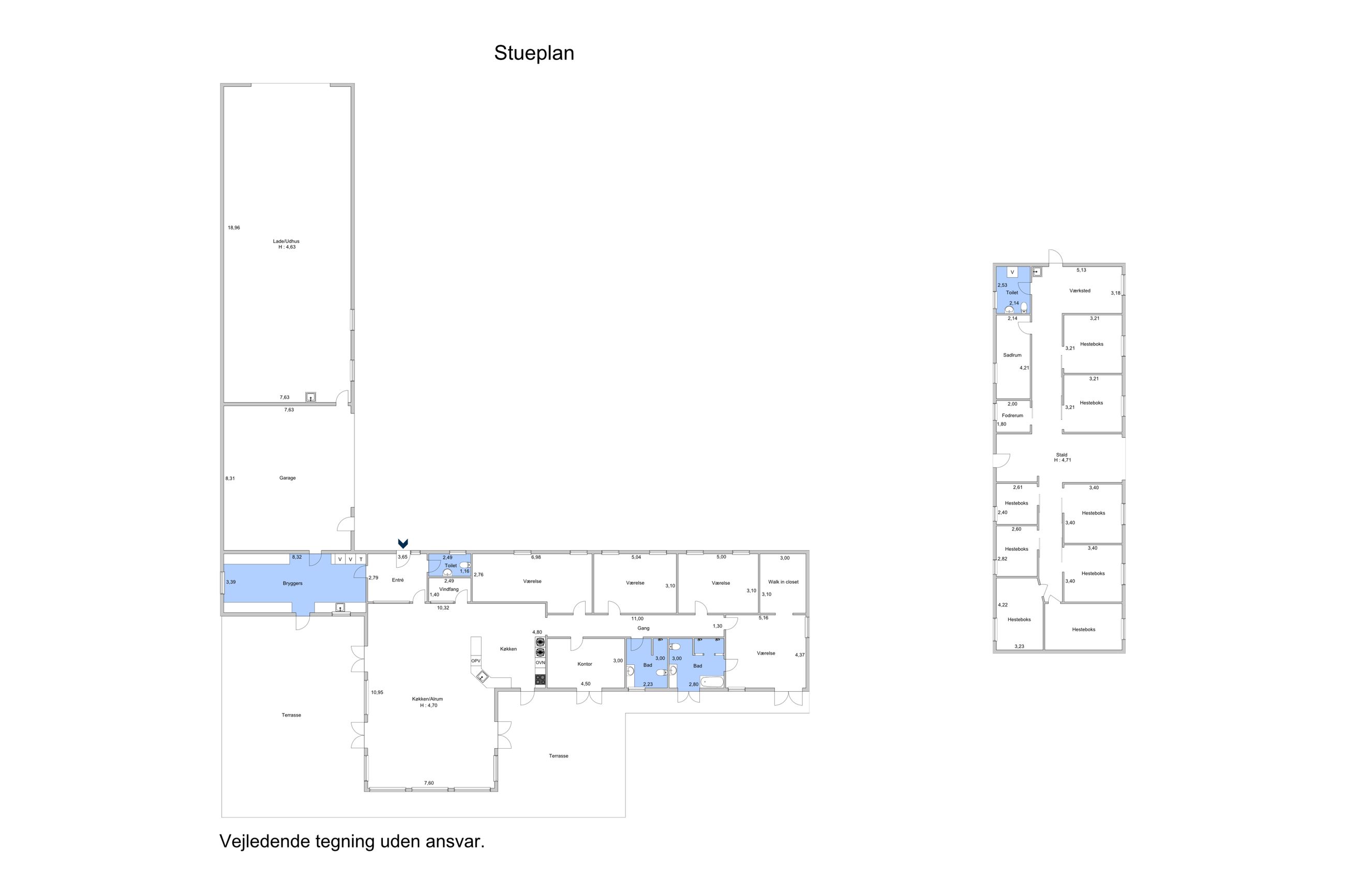 Avderødvej 55, Kokkedal - Plantegning