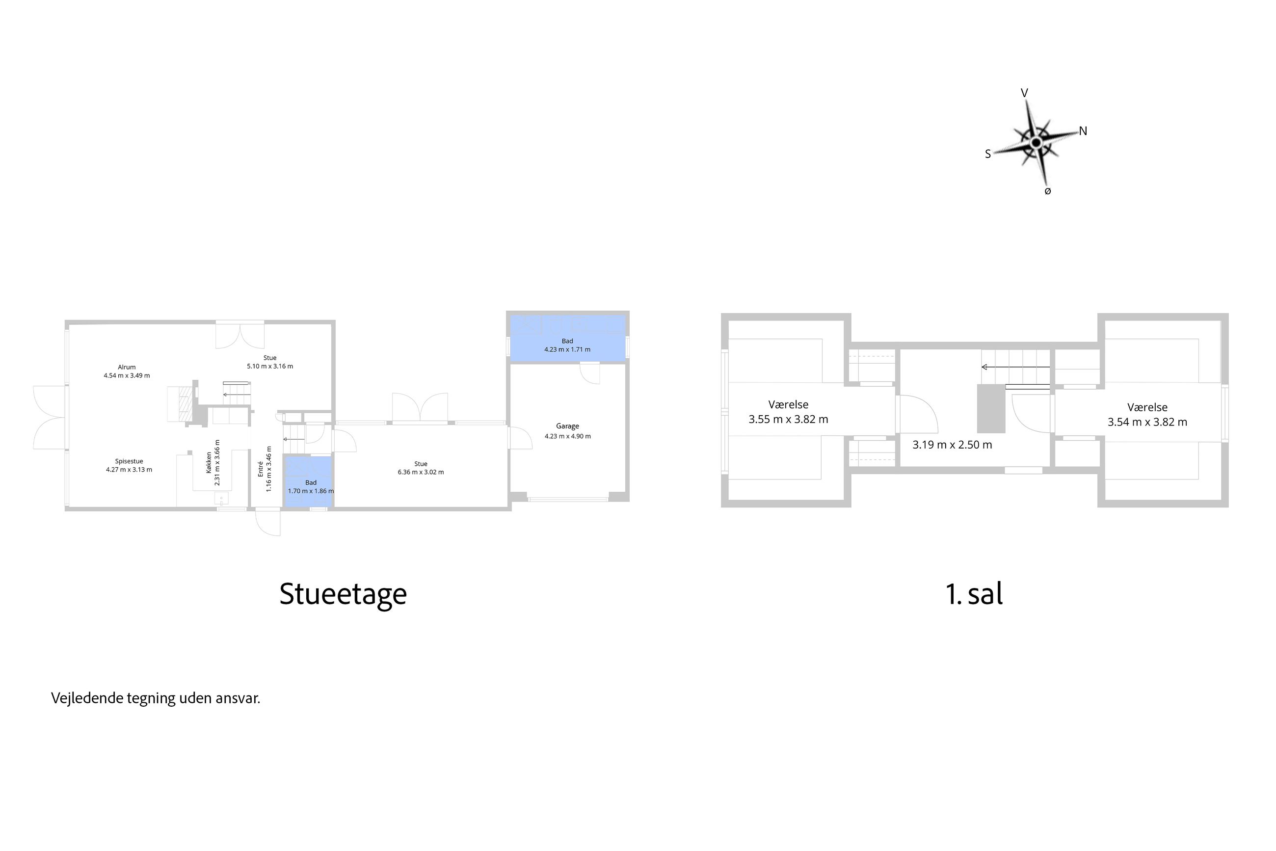 Sandmilen 7, Frederiksværk - Plantegning