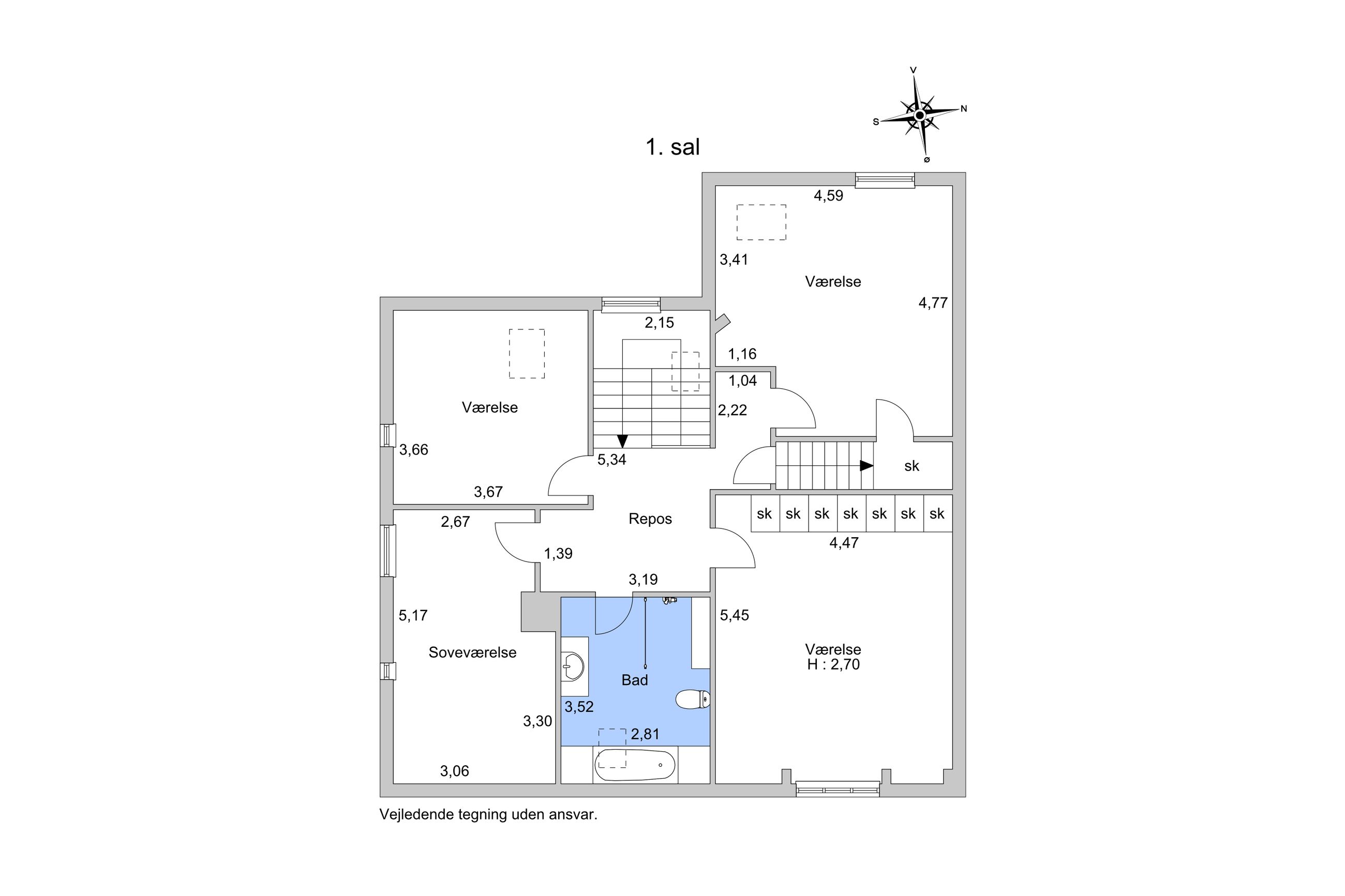Allehelgensgade 20, Roskilde - Plantegning