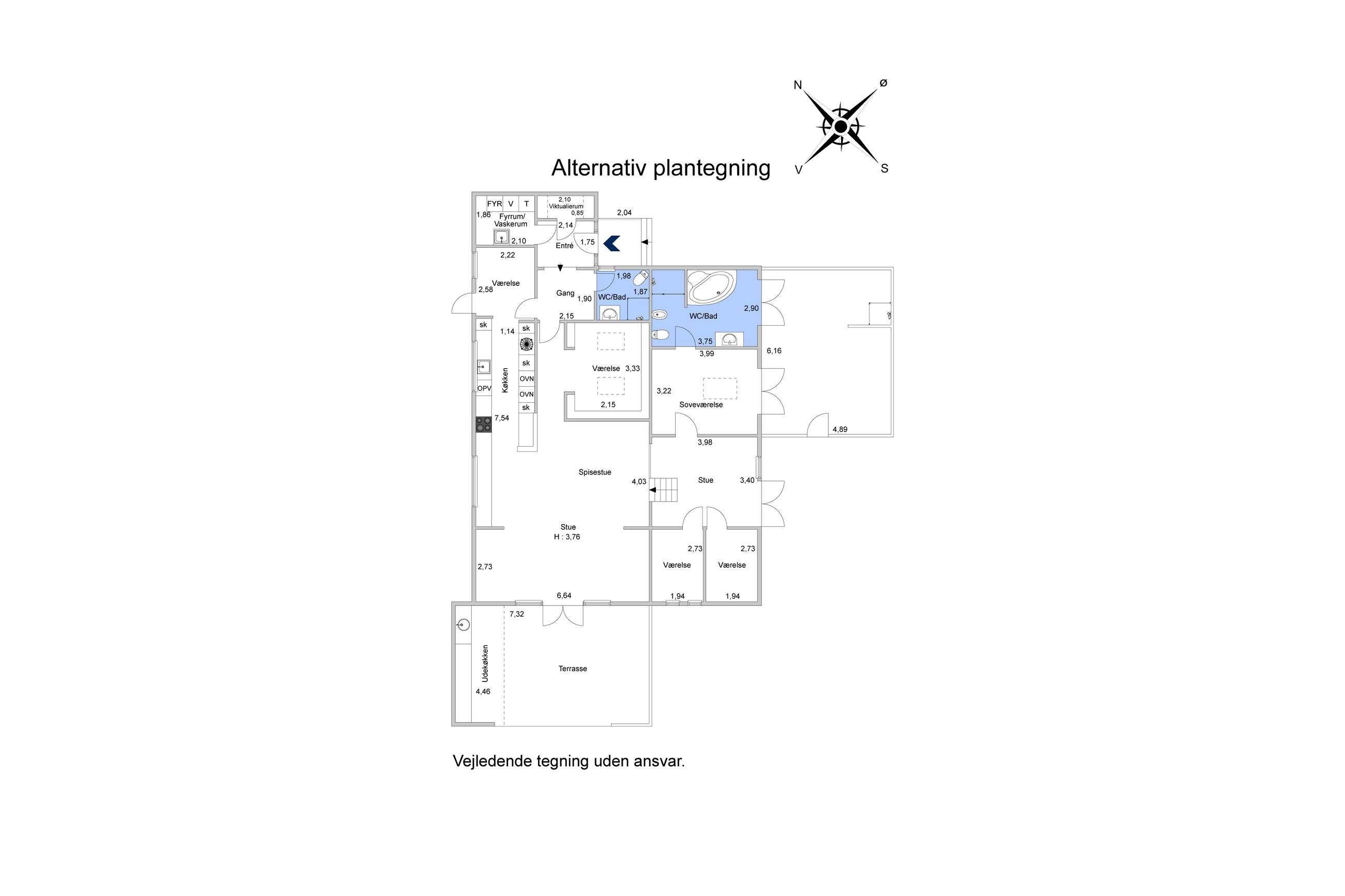 Langåsen 24, Rødkilde, Gilleleje - Plantegning