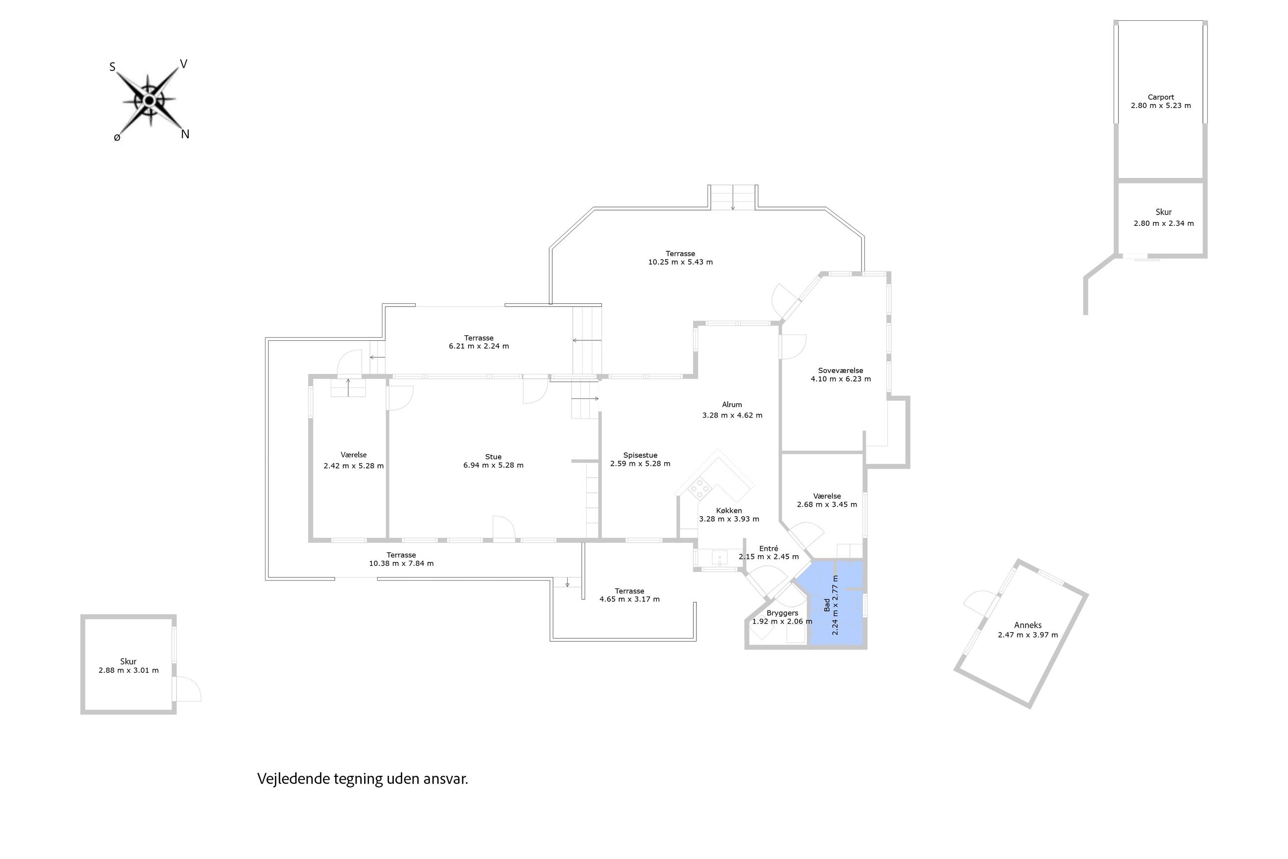 Agerleddet 2, Tisvildeleje - Plantegning