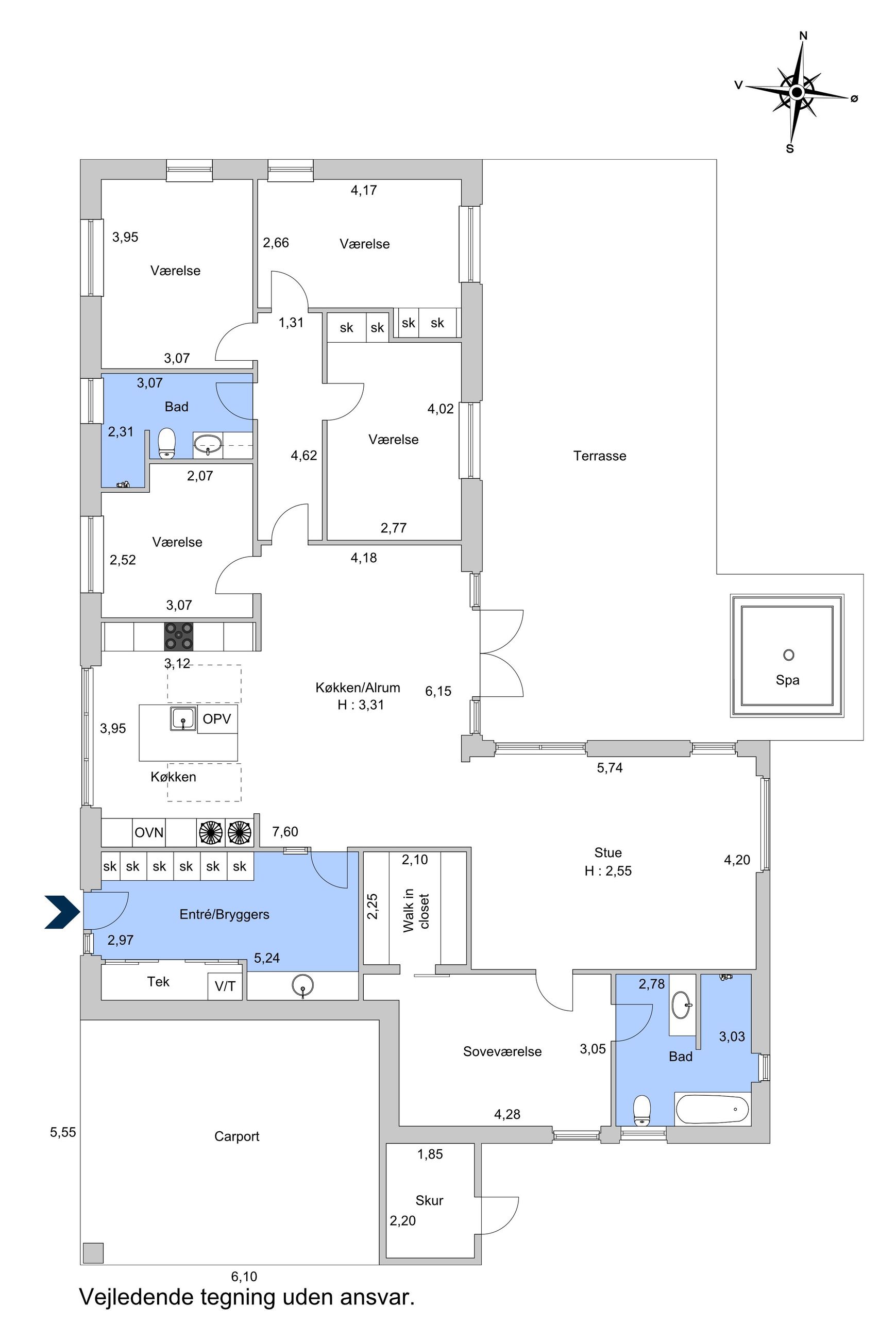 Hakonsvej 9, Bagsværd - Plantegning
