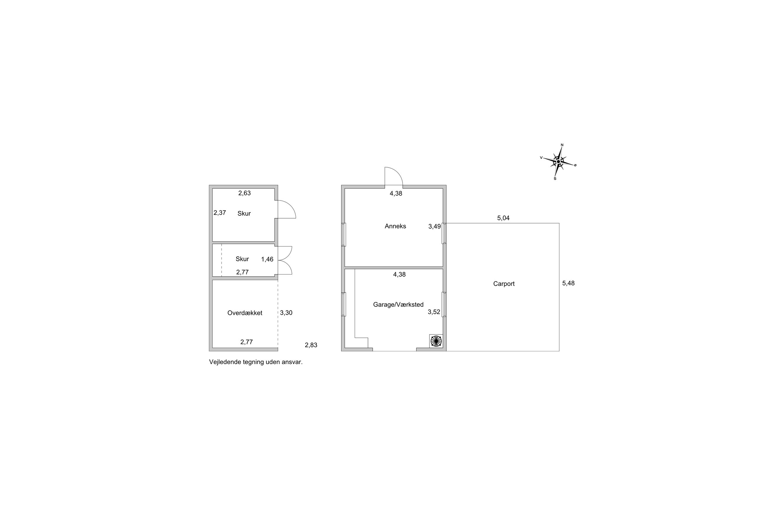 Kildebakkerne 22, Ølsted - Plantegning