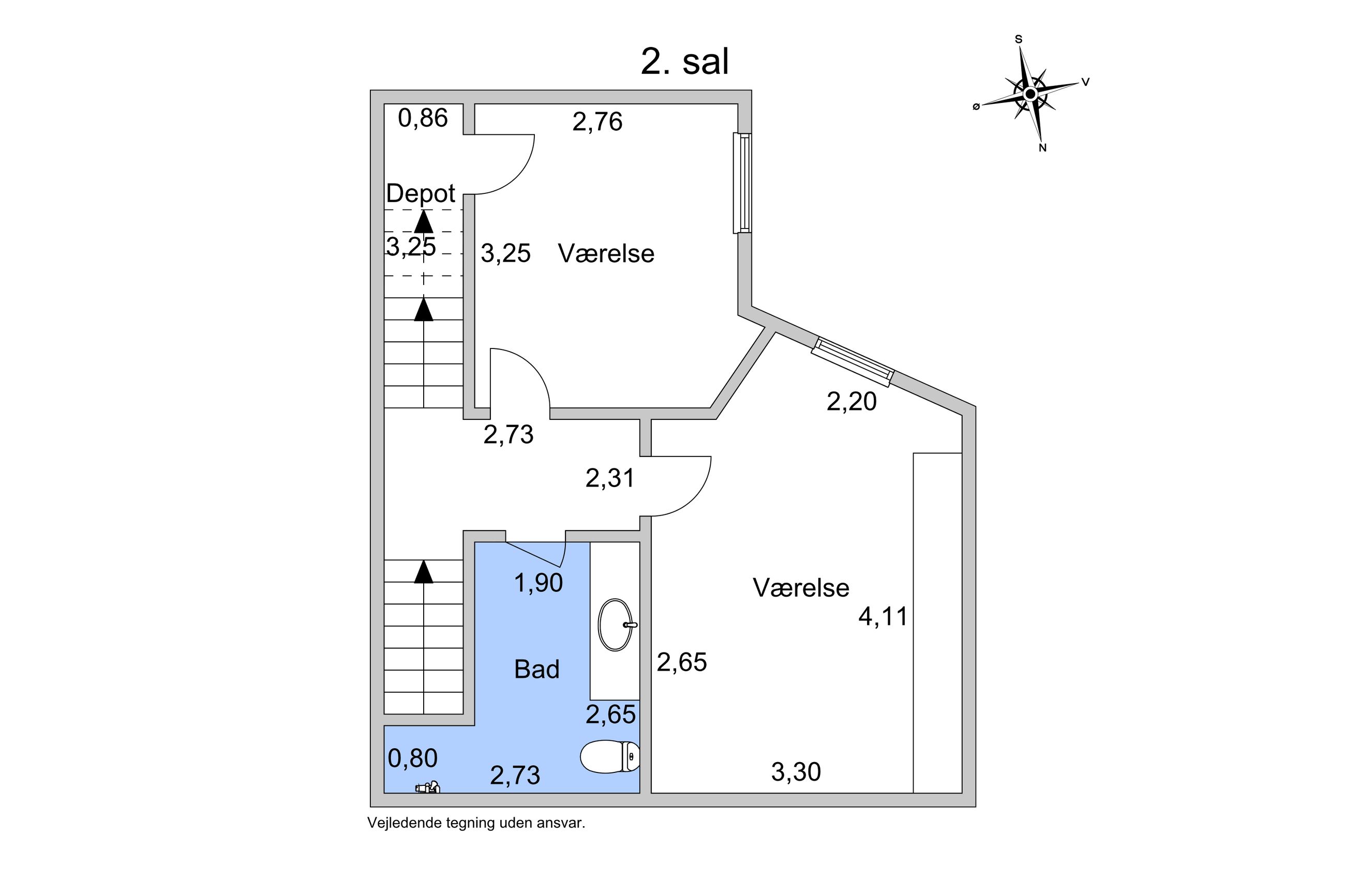 Store Kongensgade 92D, 1. tv, København K - Plantegning