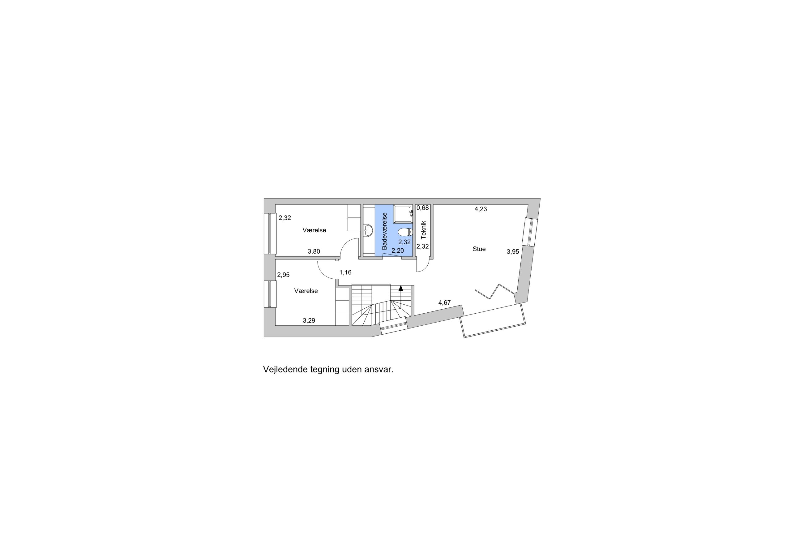 Sophie Brahes Gade 6F, Helsingør - Plantegning