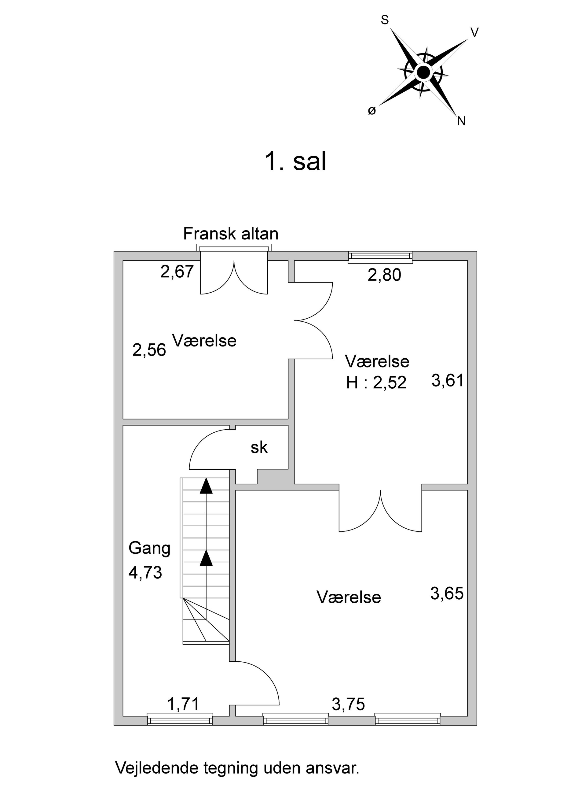 Abildgaardsgade 5, København Ø - Plantegning