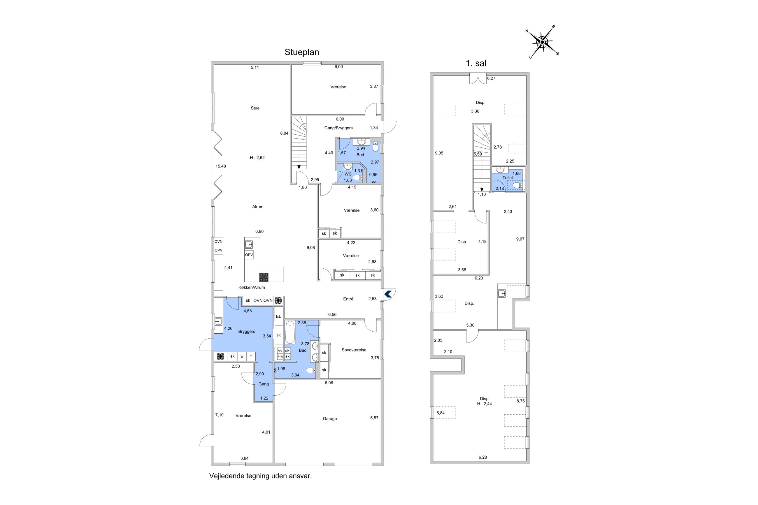 Tjørnevangen 9, Kirke Hyllinge - Plantegning