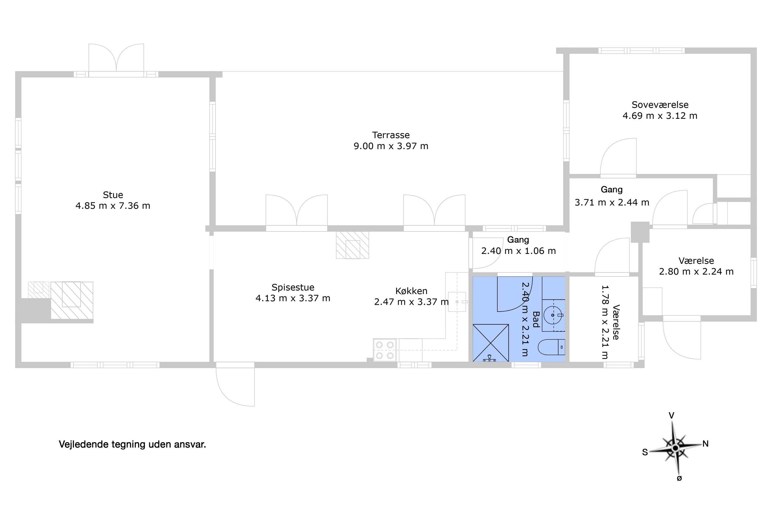 Pilevangsvej 30, Frederiksværk - Plantegning