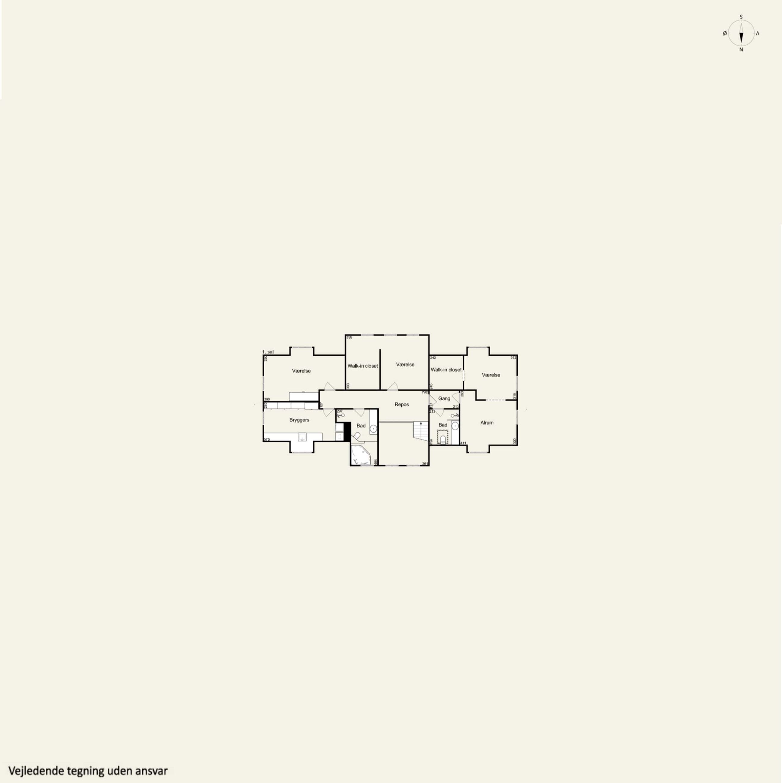 Fuglekæret 1, Hillerød - Plantegning