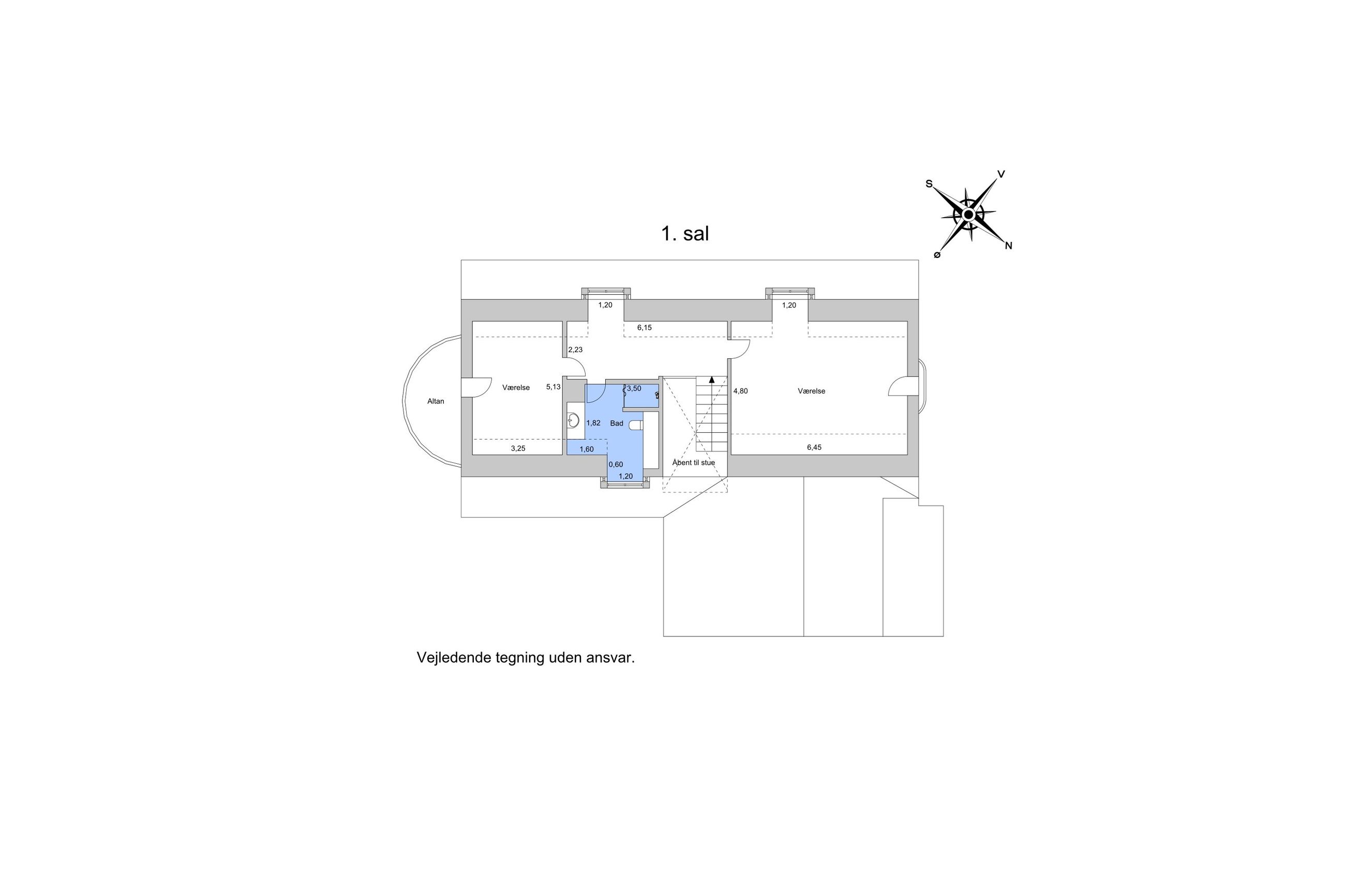 Bredetvedvej 23, Bredetved, Holbæk - Plantegning