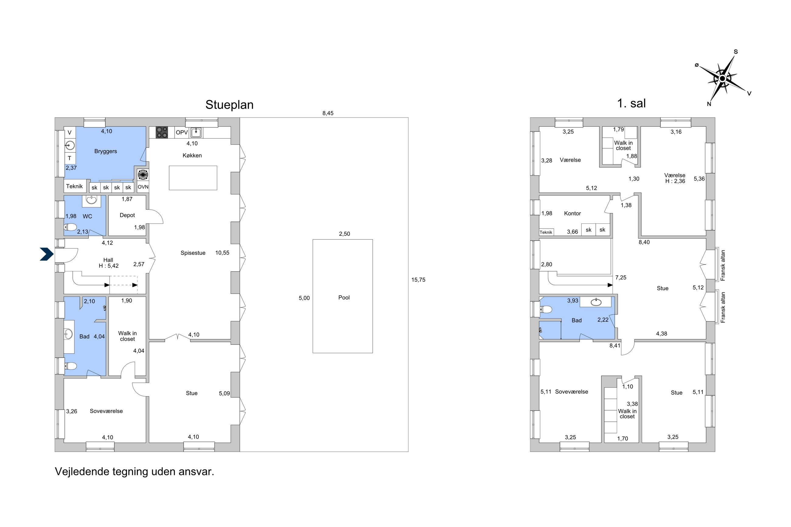 Knudsvej 15, Rungsted Kyst - Plantegning