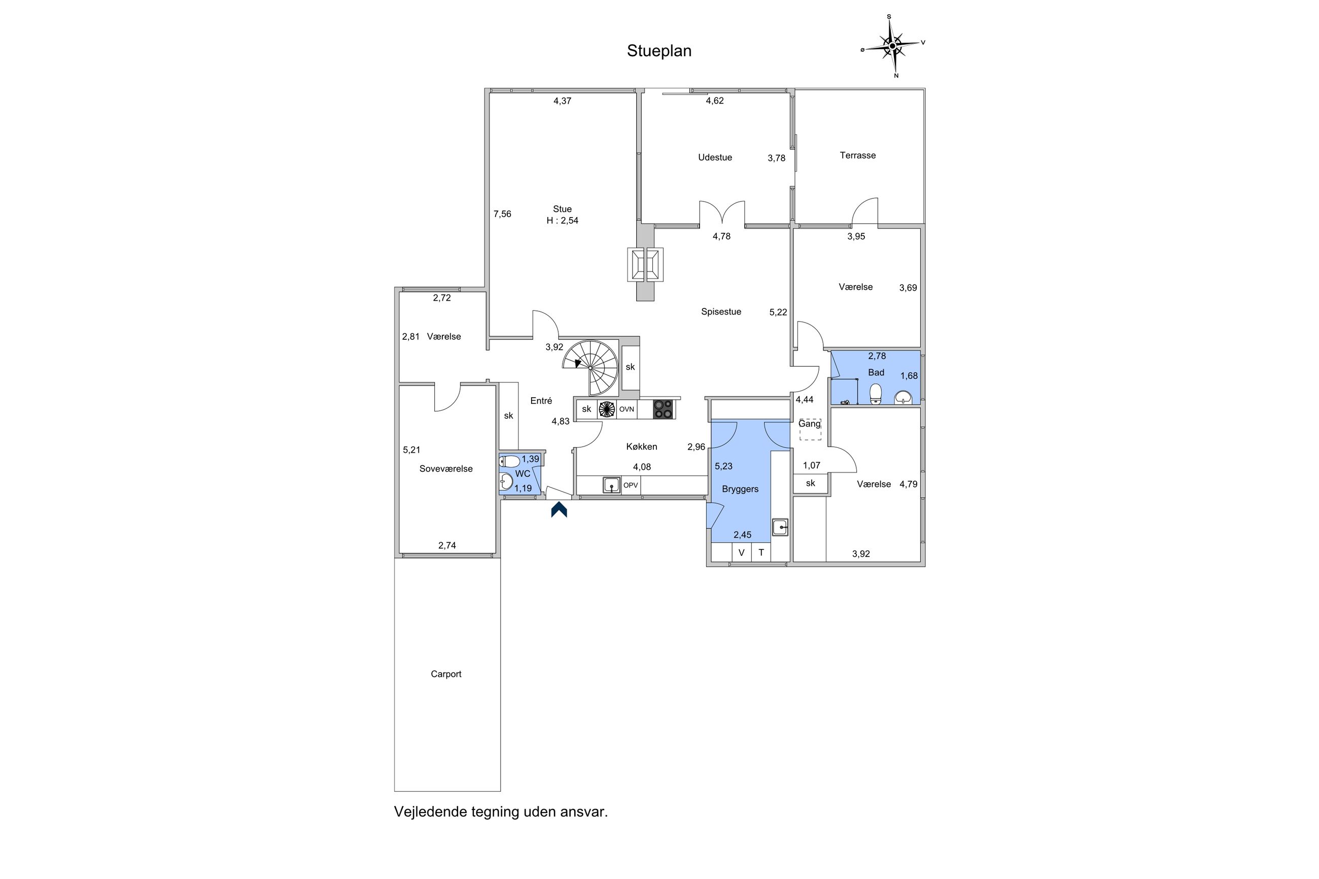 Hummeltoften 9B, Virum - Plantegning