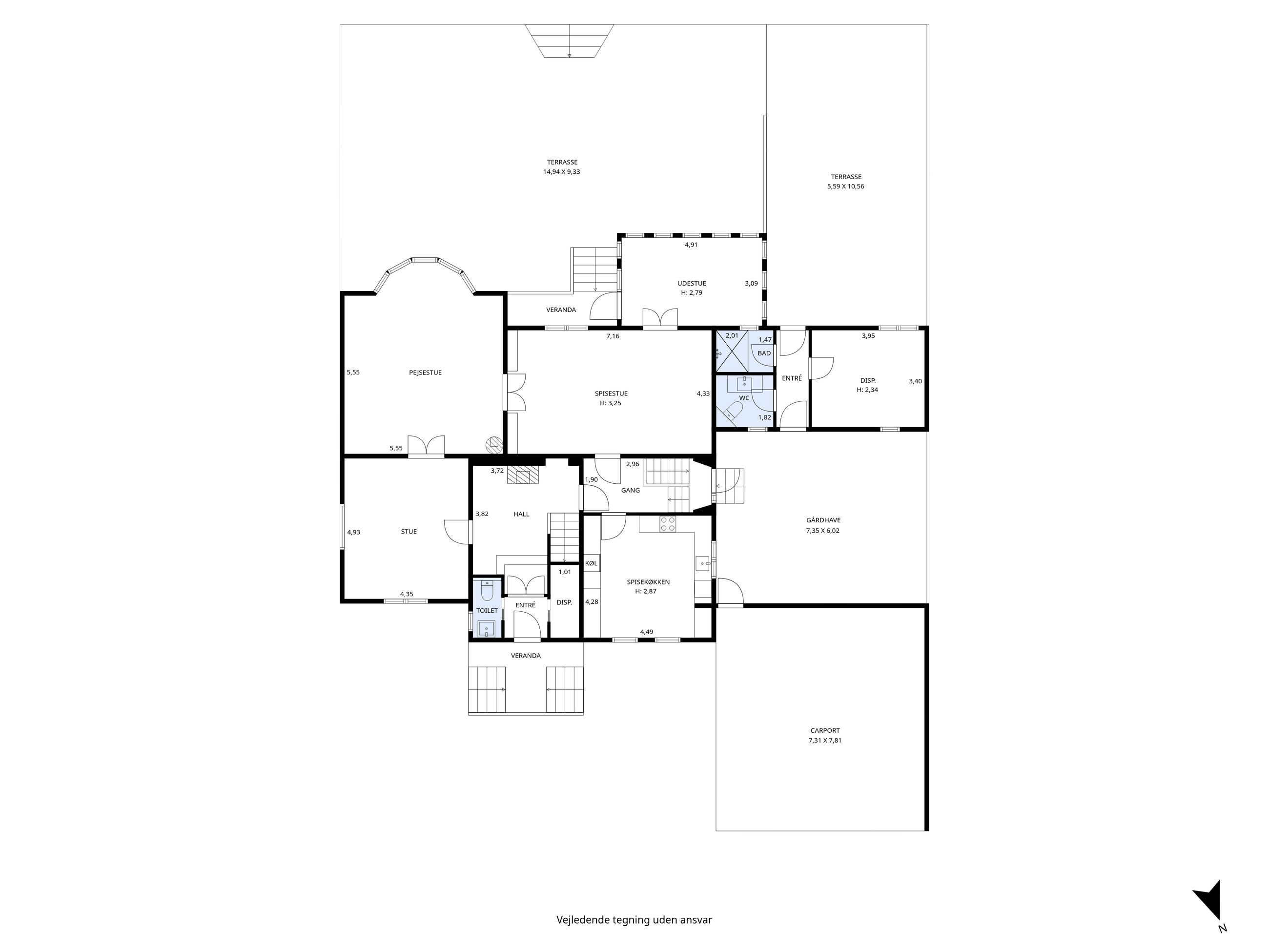 Søndre Boulevard 20, Maribo - Plantegning