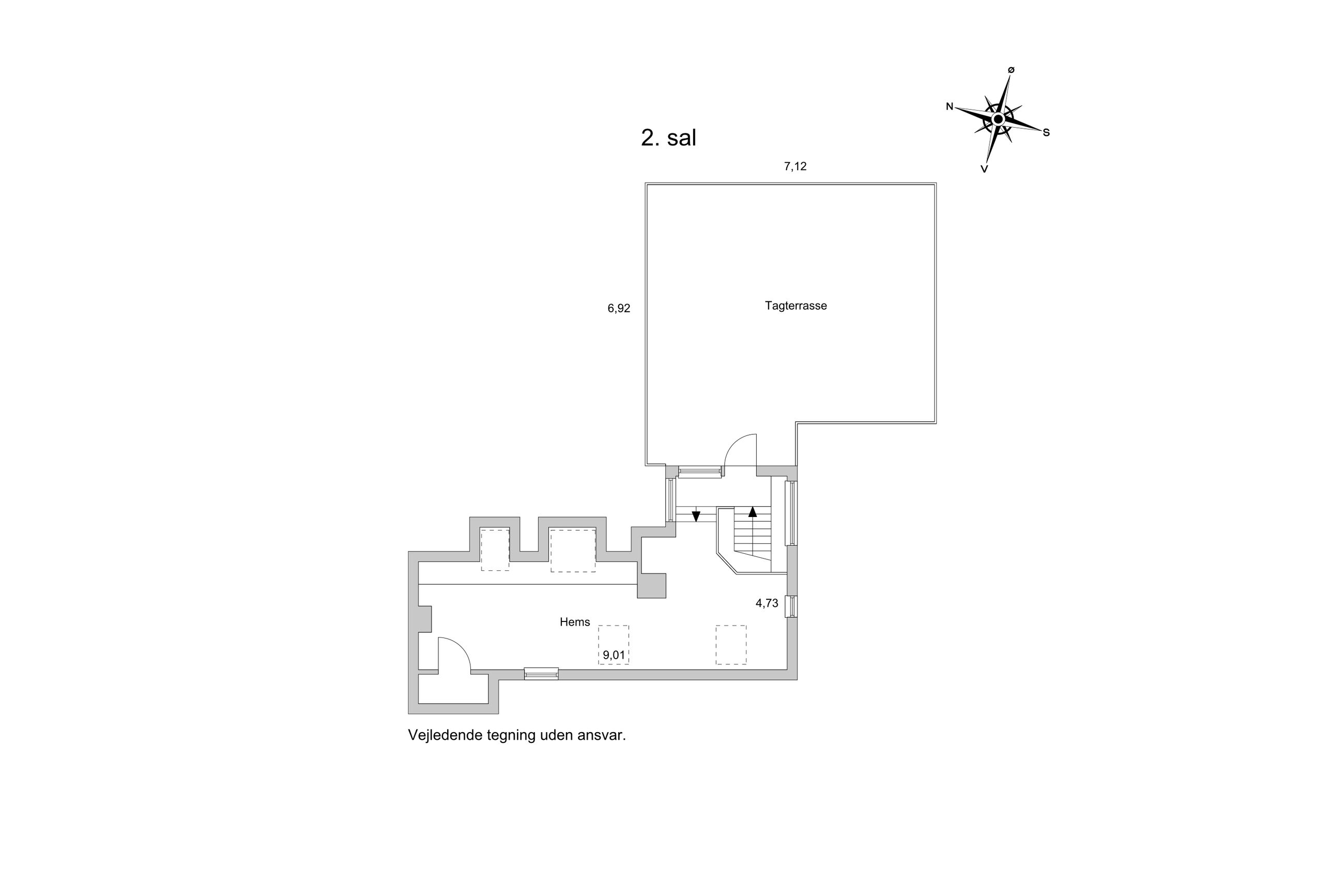 Roarsvej 6, Roskilde - Plantegning