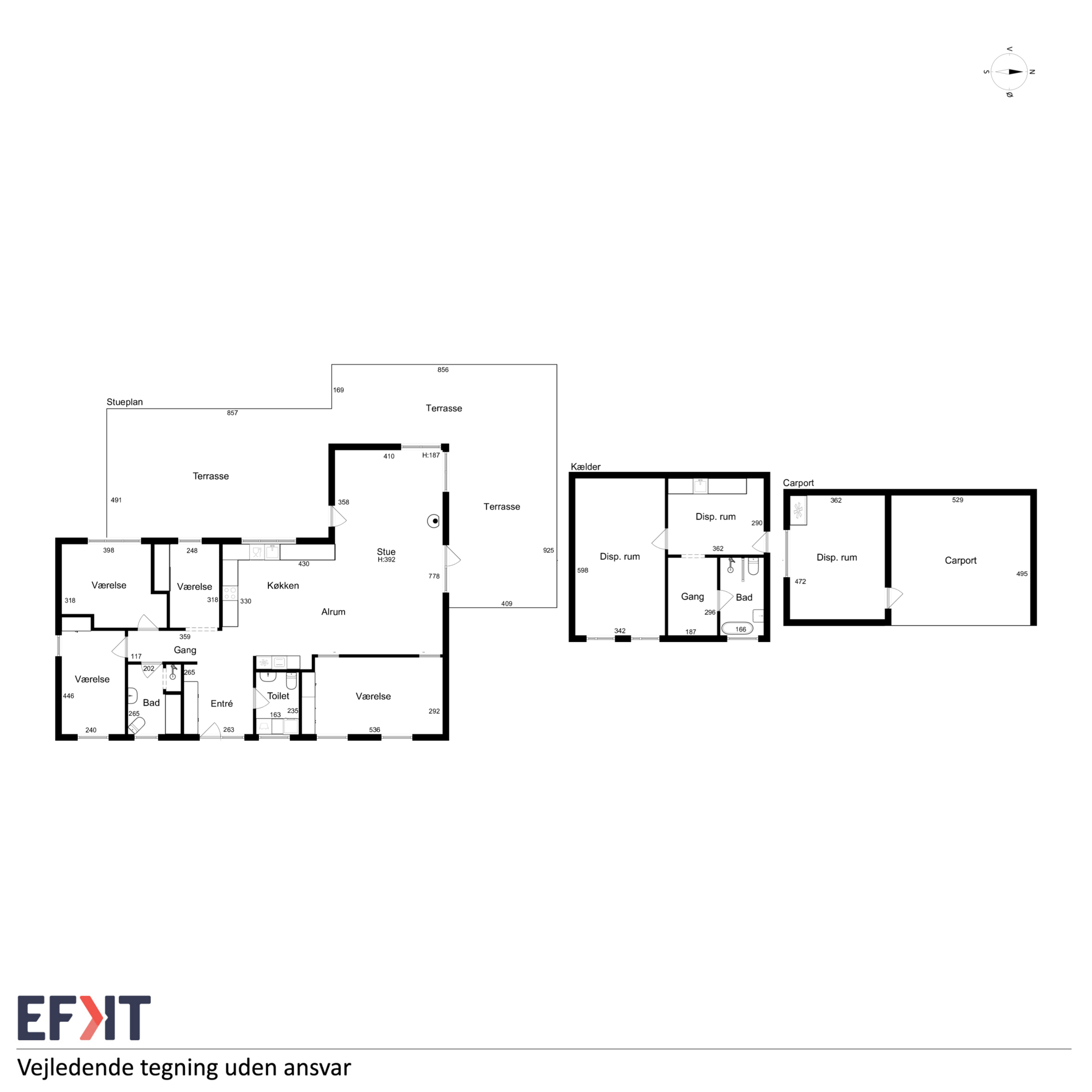 Møllevænget 5, Ramløse, Helsinge - Plantegning