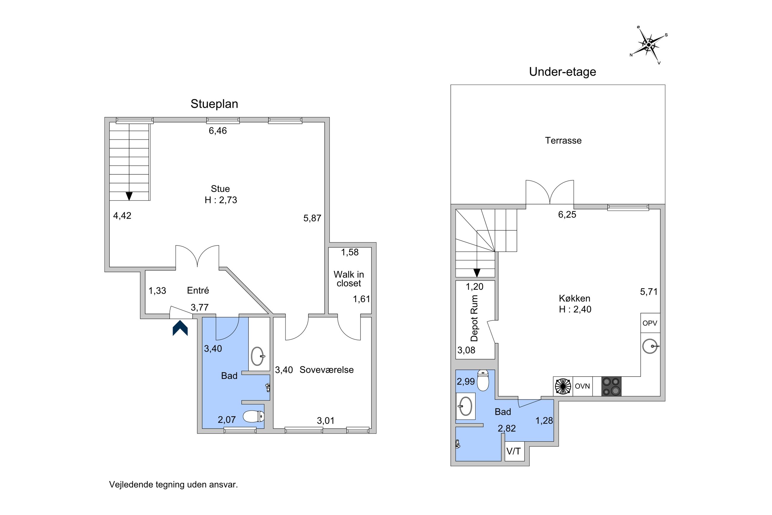 Amaliegade 13G, st, København K - Plantegning