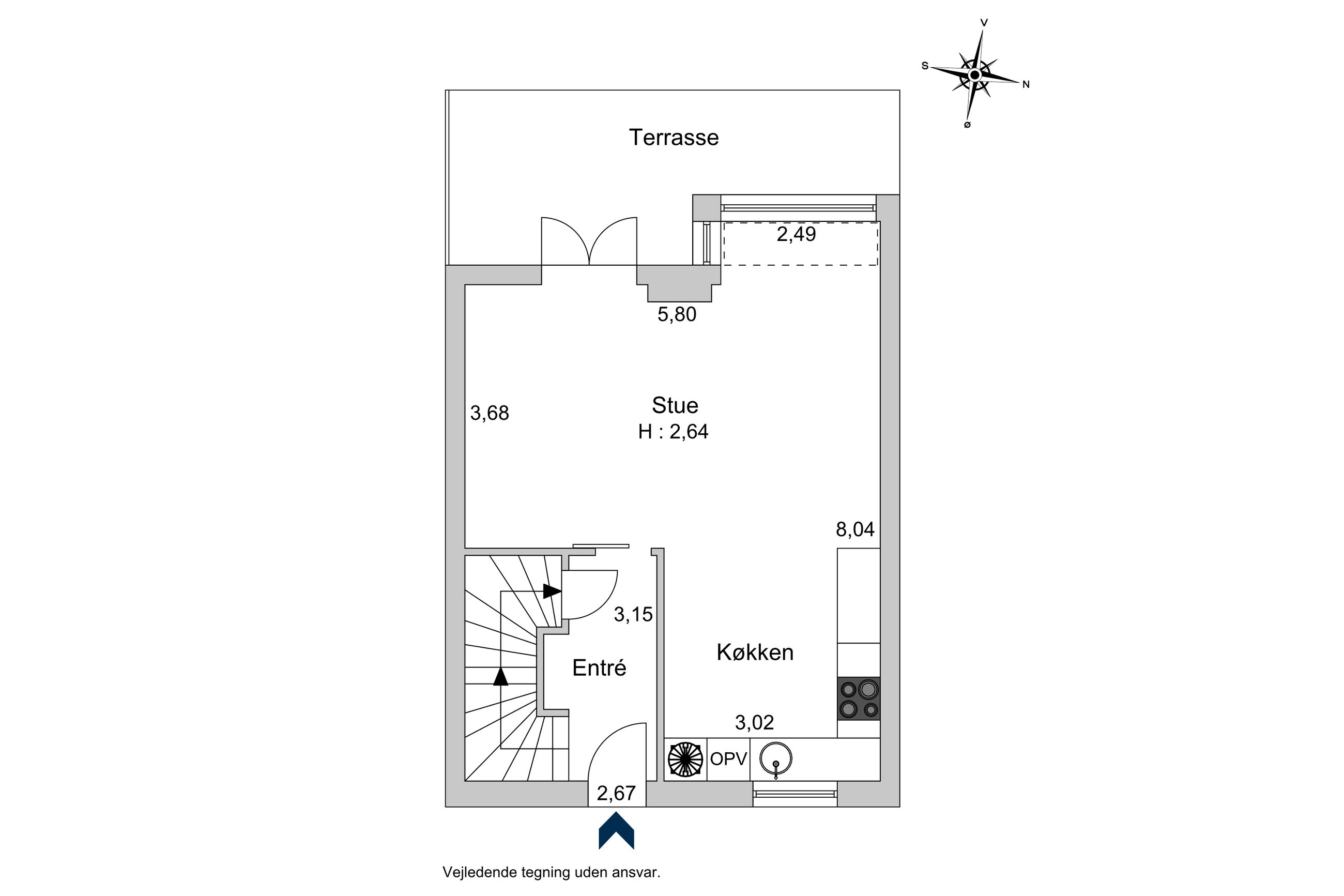 Indelukket 29, Hellerup - Plantegning