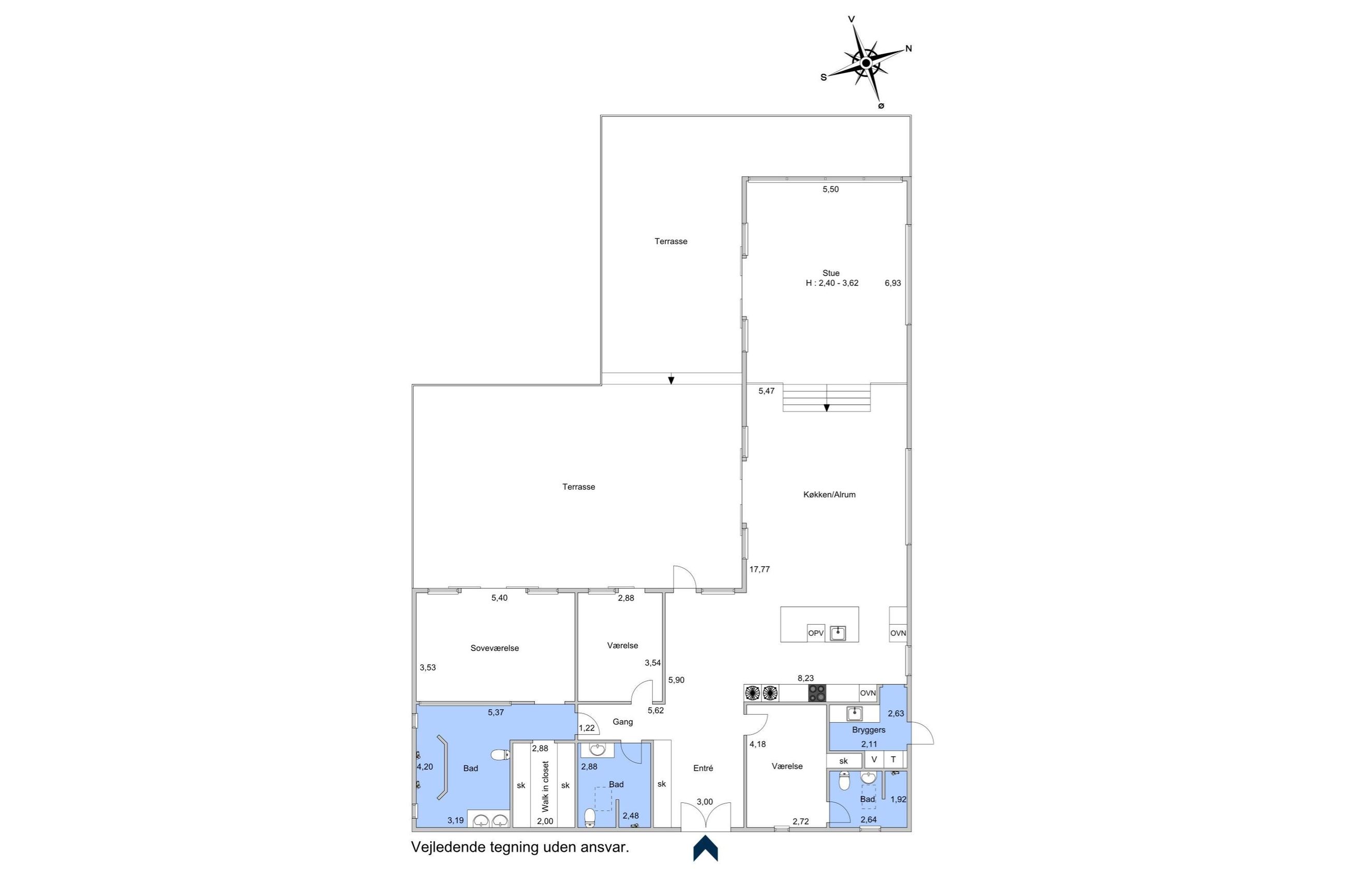 Frederiksborgvej 437, Lille Valby, Roskilde - Plantegning