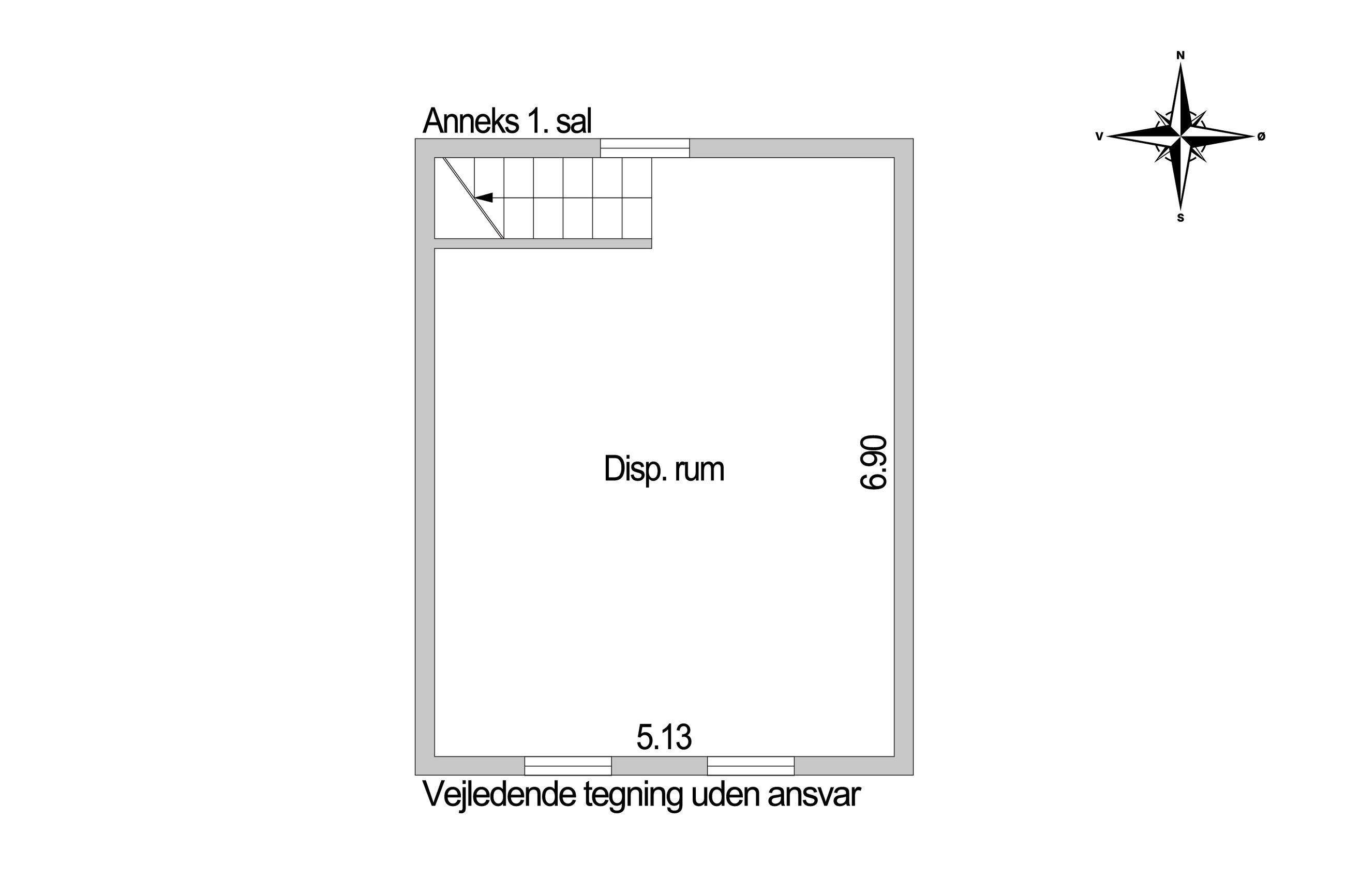 Fiskerstræde 8, Faldsled, Millinge - Plantegning