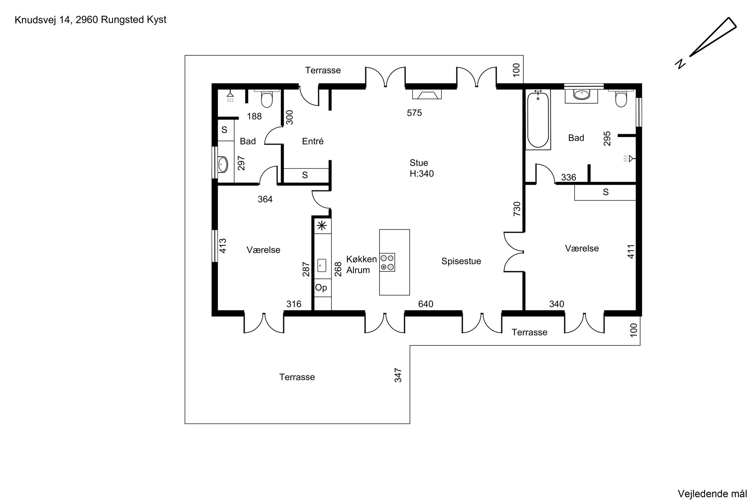 Knudsvej 14, Rungsted Kyst - Plantegning