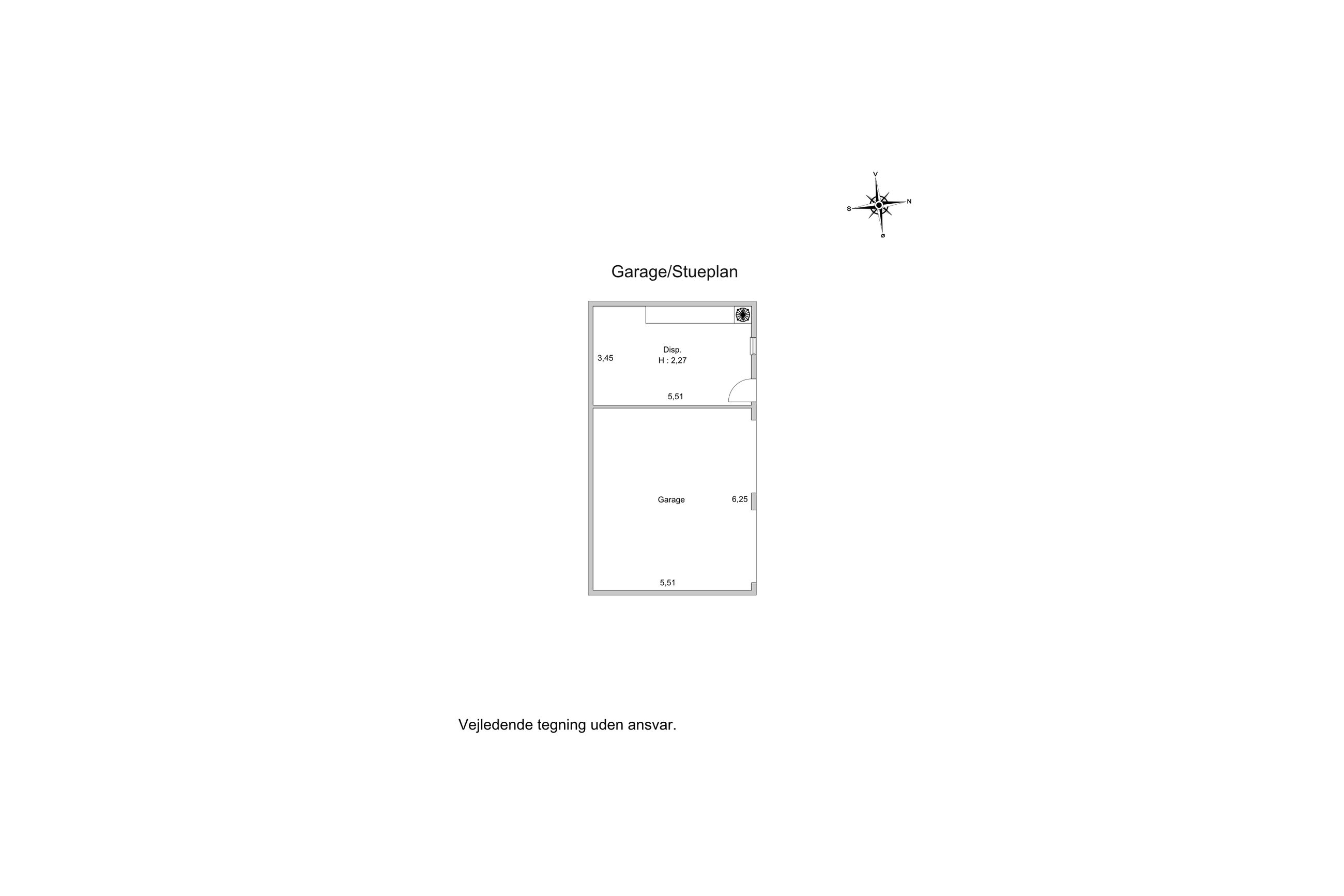 Jagtvej 12A, Grønholt, Fredensborg - Plantegning