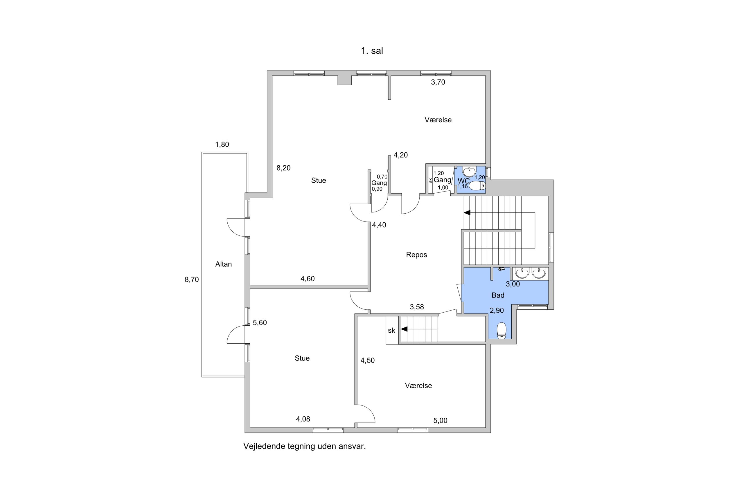 Gammel Vartov Vej 2, Hellerup - Plantegning