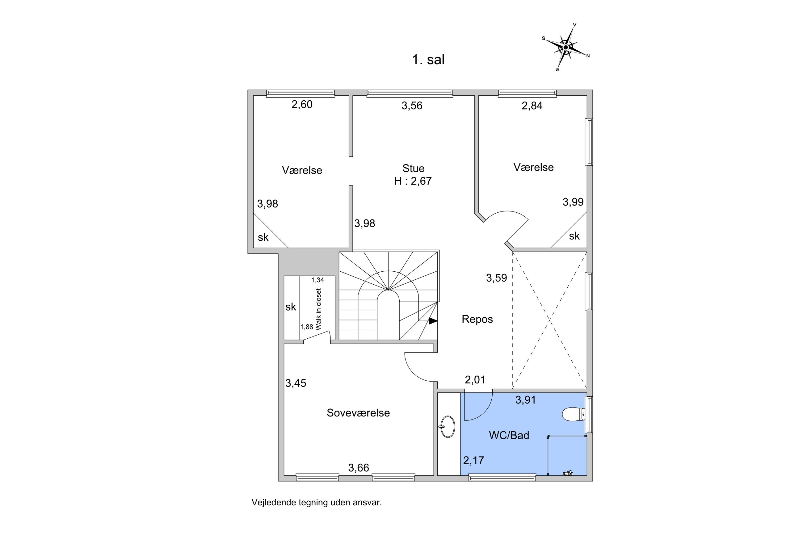 Engskiftevej 12, København Ø - Plantegning
