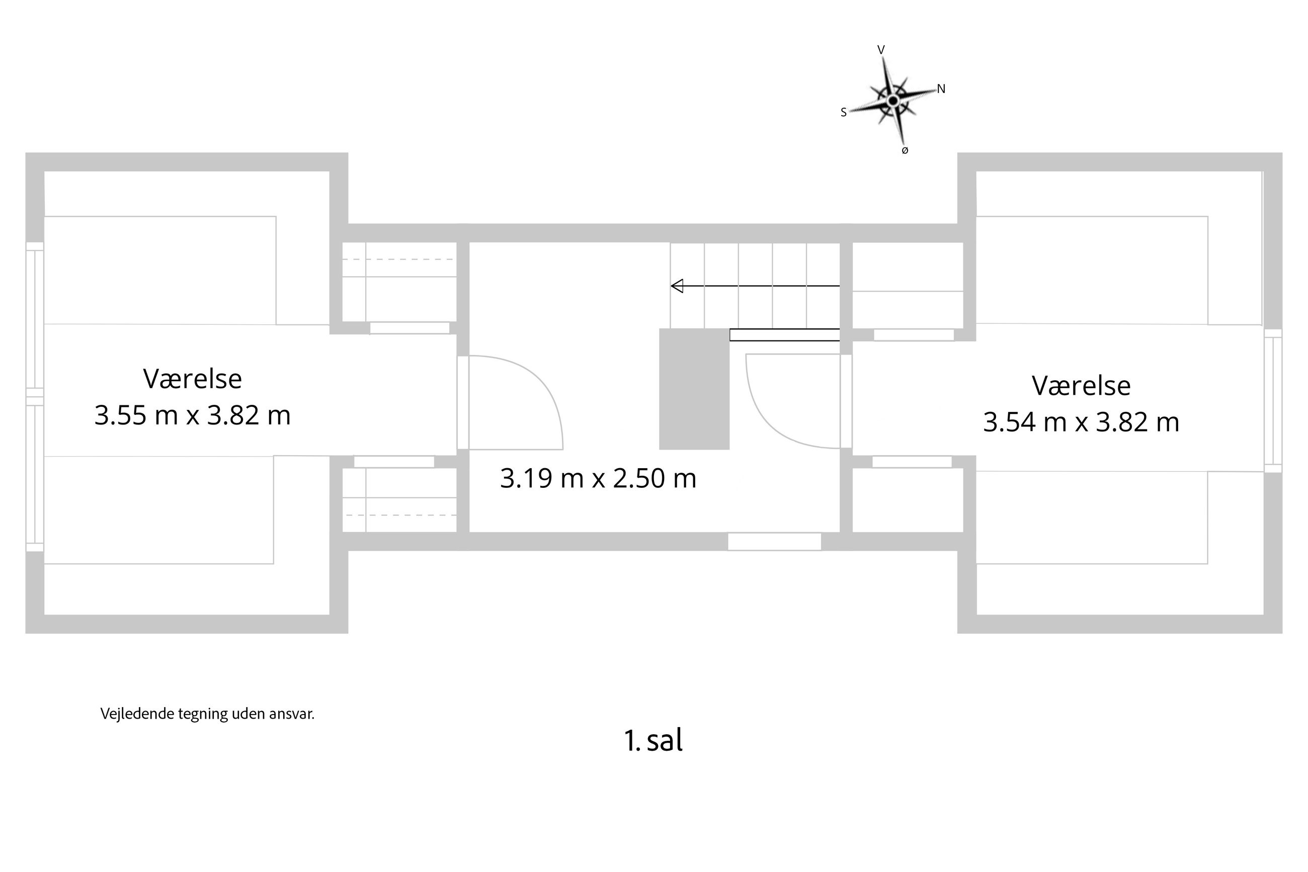 Sandmilen 7, Frederiksværk - Plantegning