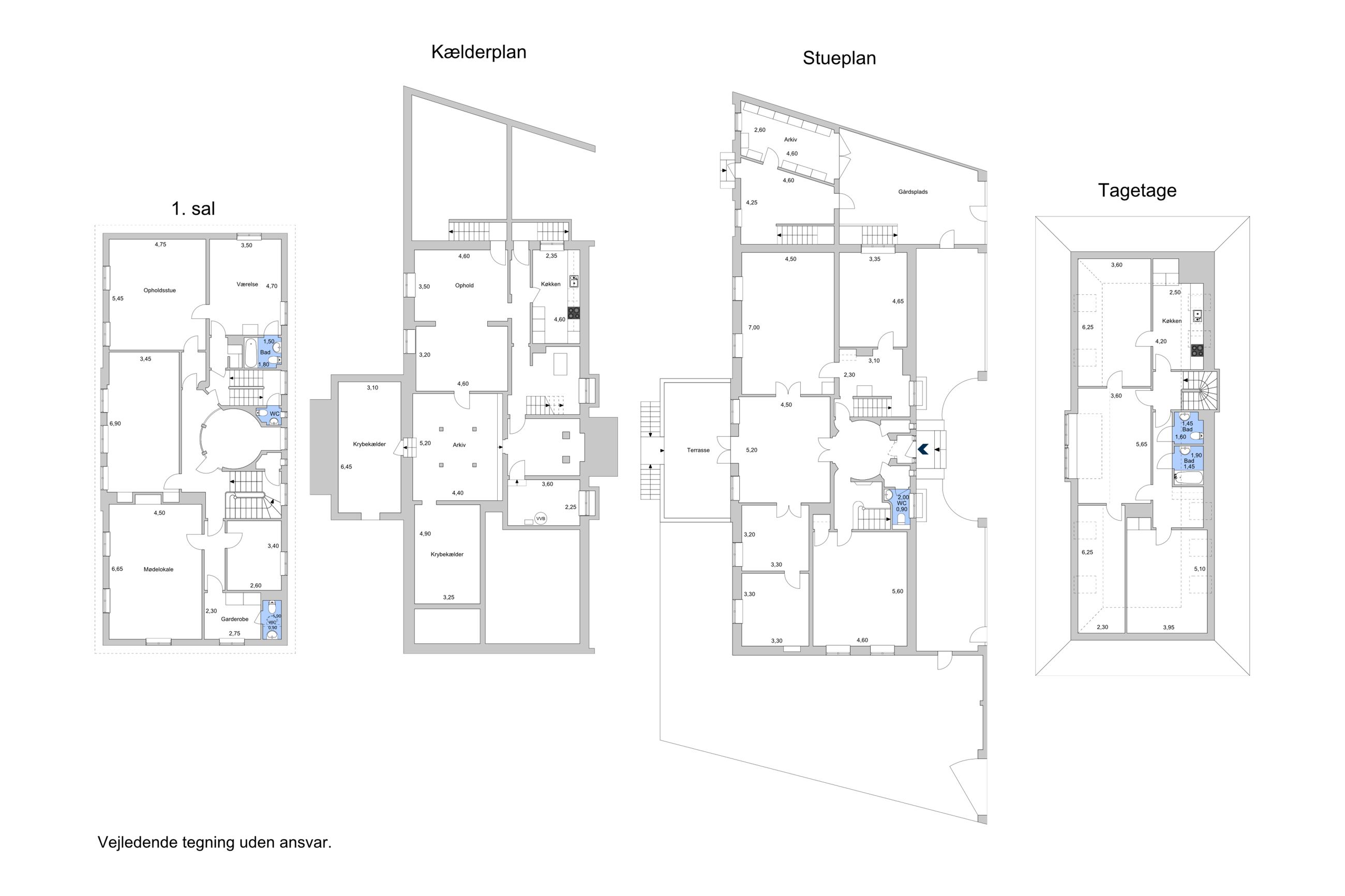 Svanemøllevej 65, Hellerup - Plantegning