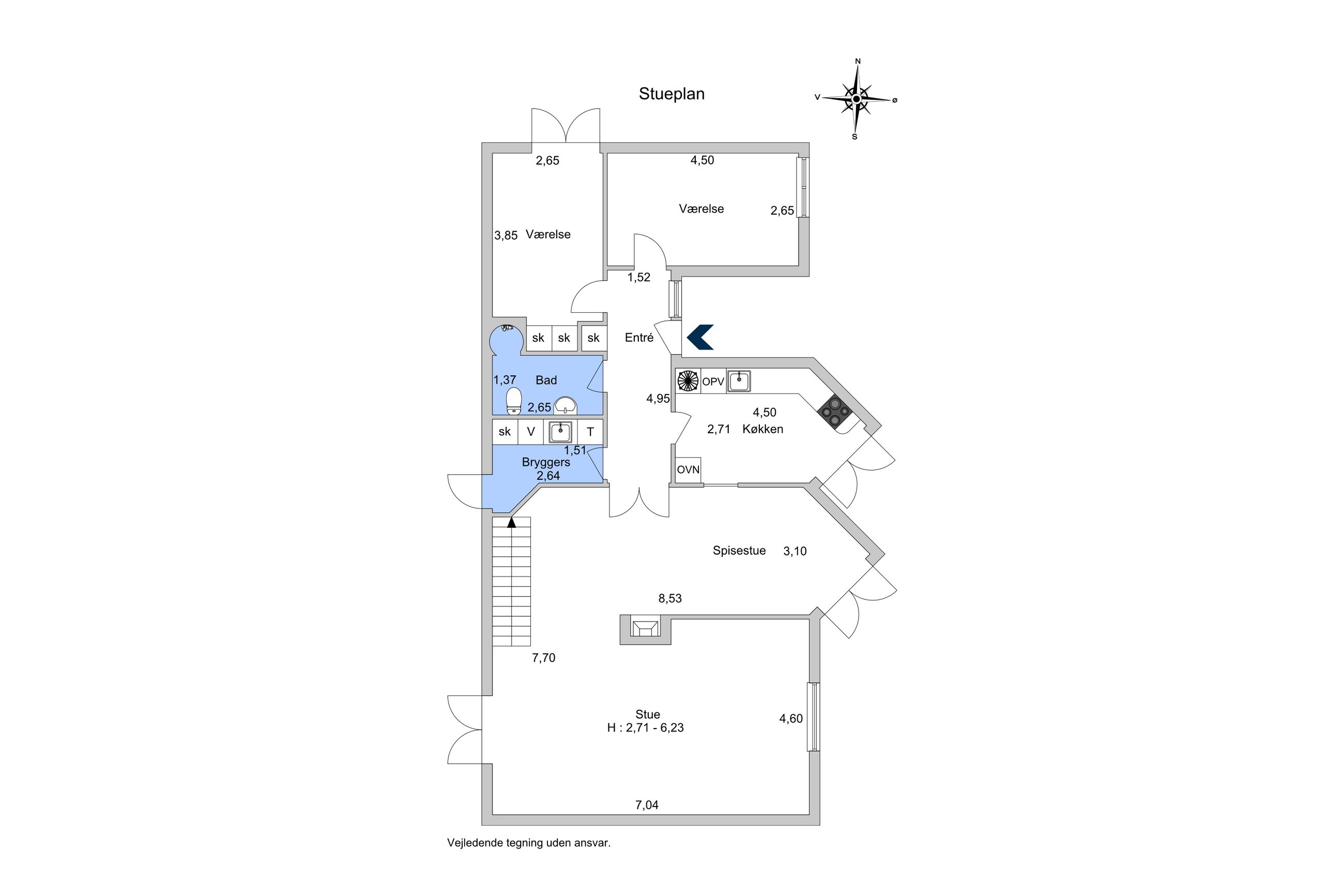 Lysagervej 21, Charlottenlund - Plantegning