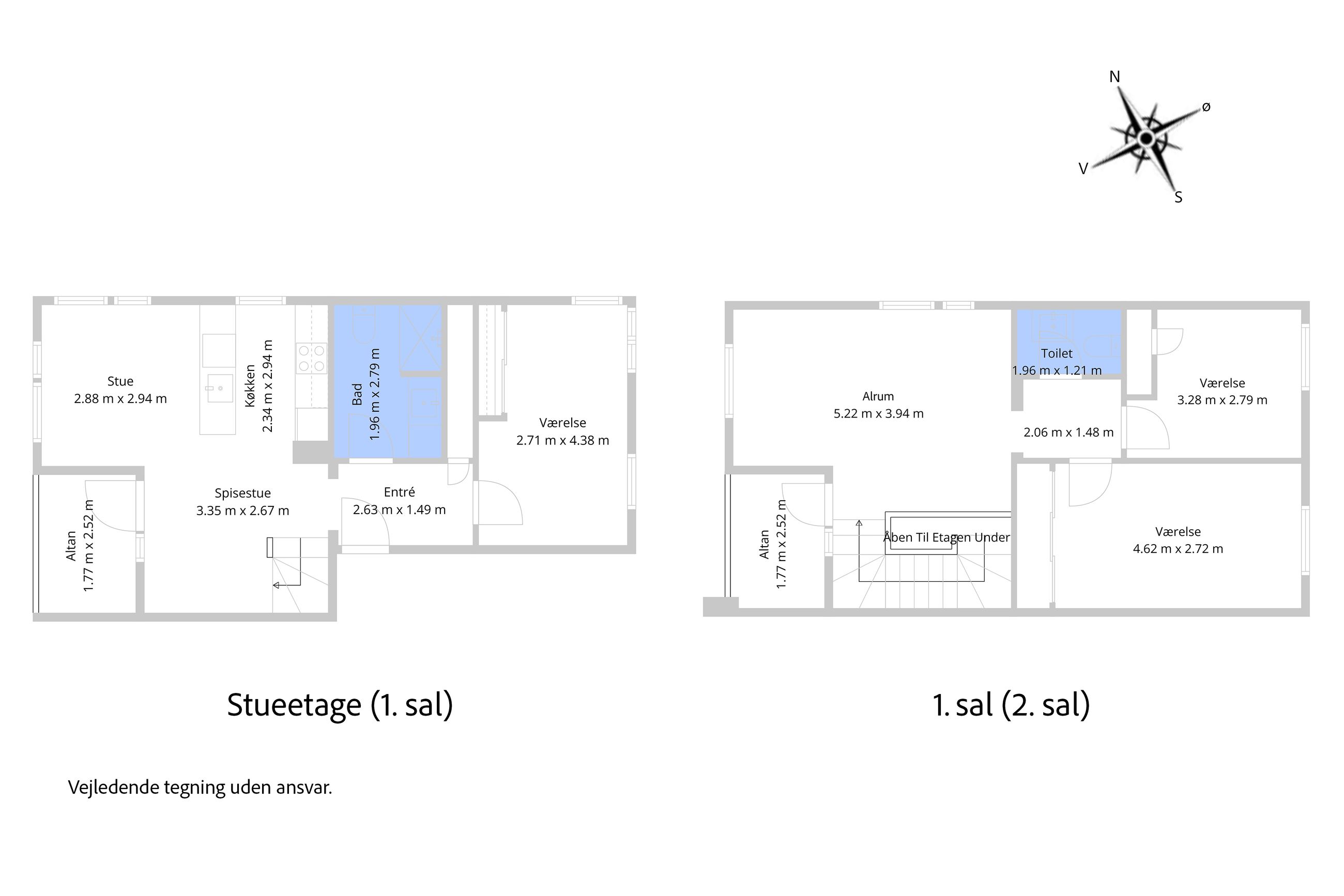 Strandpromenaden 25, 1. th, Helsingør - Plantegning