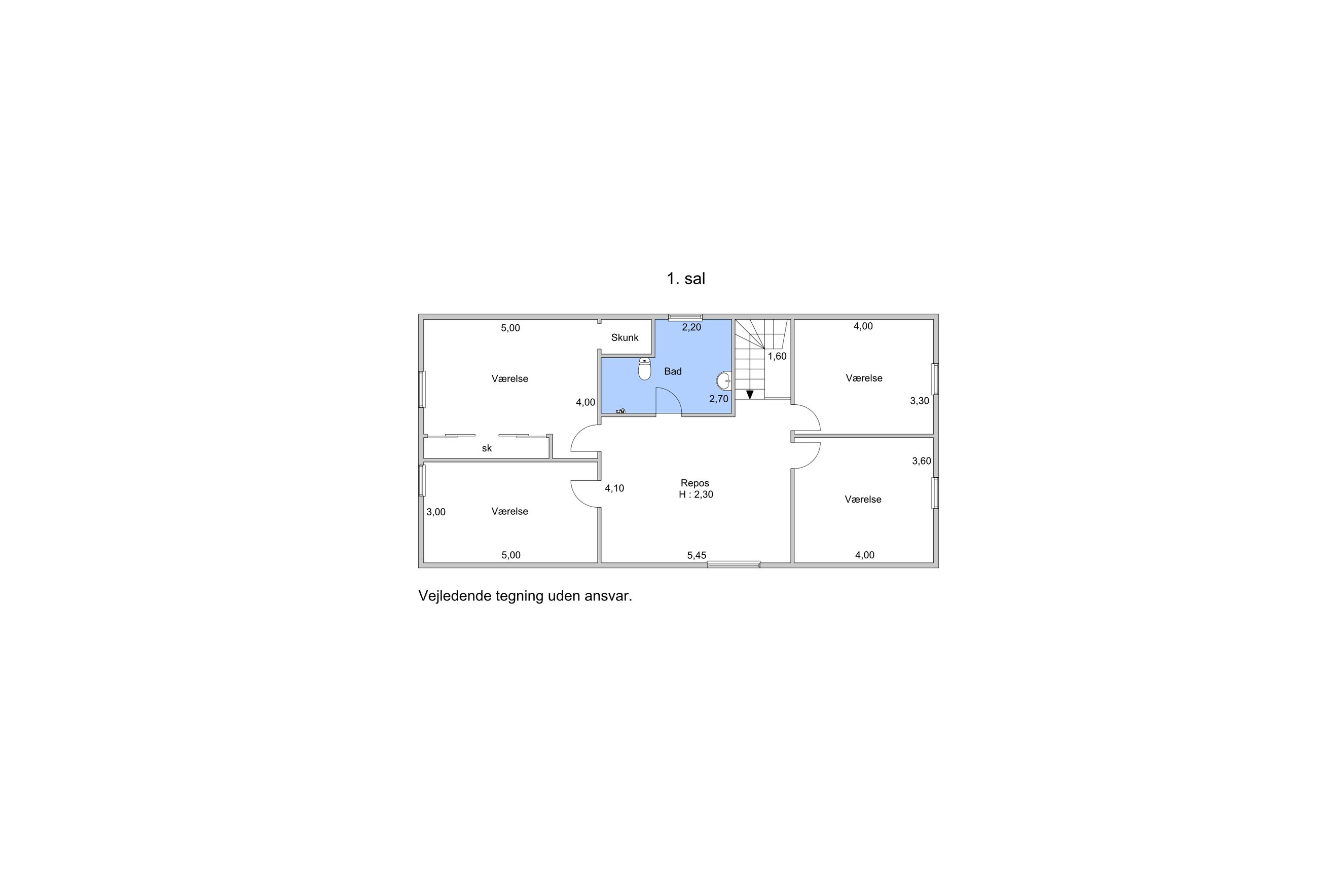 Skjoldenæsvej 166, Skjoldenæsholm, Hvalsø - Plantegning