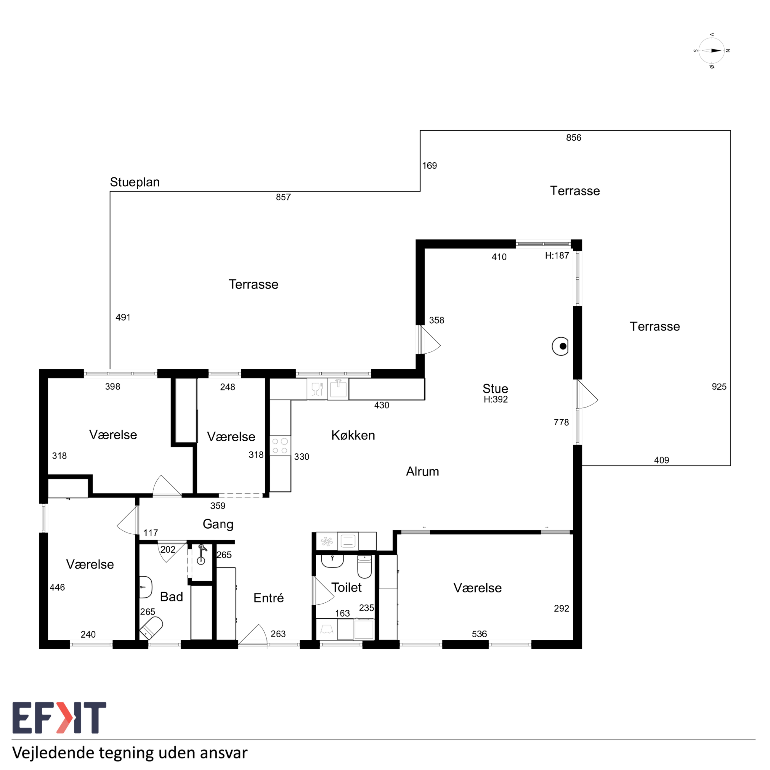 Møllevænget 5, Ramløse, Helsinge - Plantegning