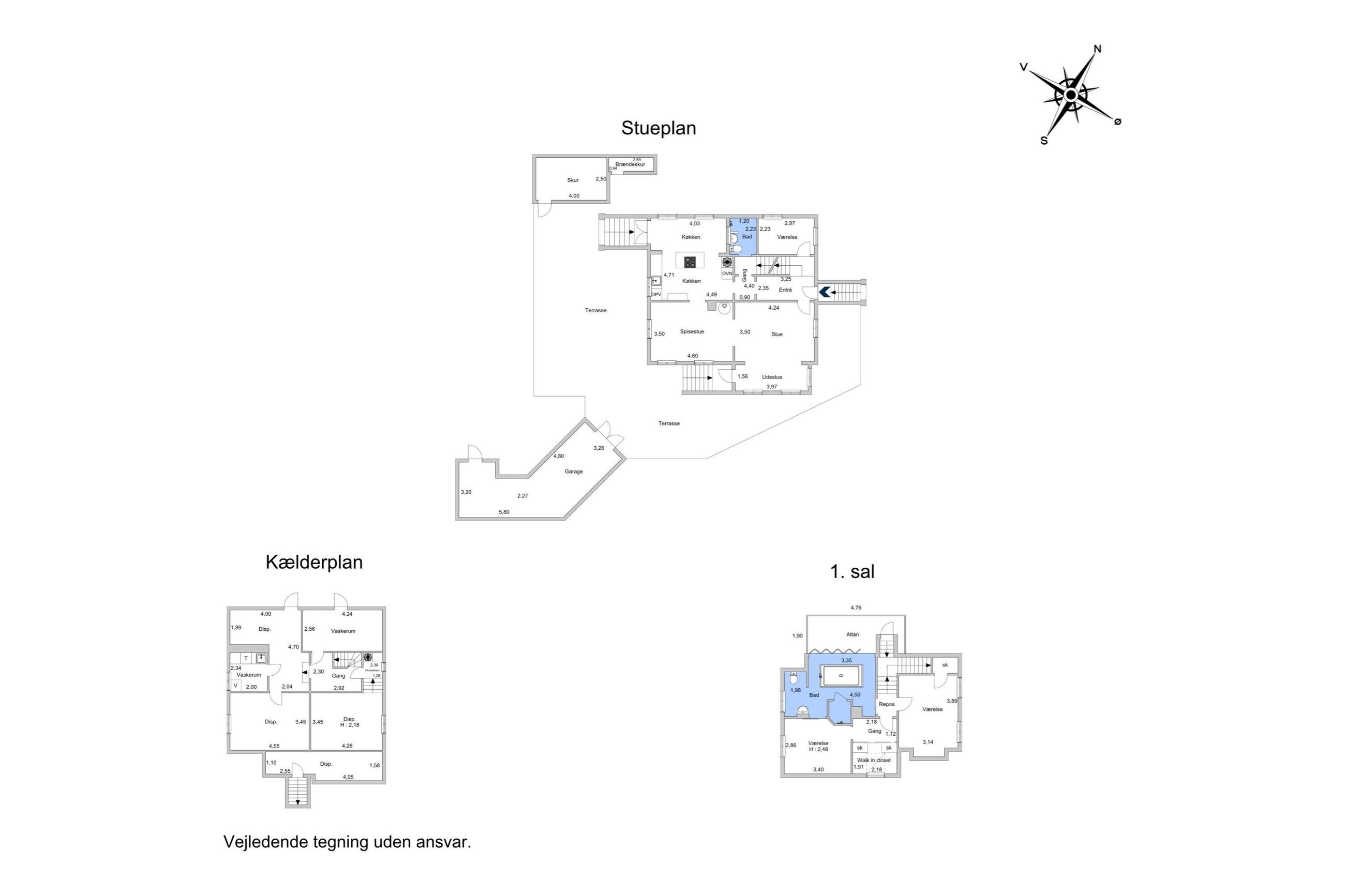 Kurvej 15, Bagsværd - Plantegning