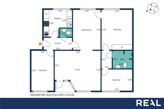 Knudedybet 25, 1. tv Ejerlejlighed