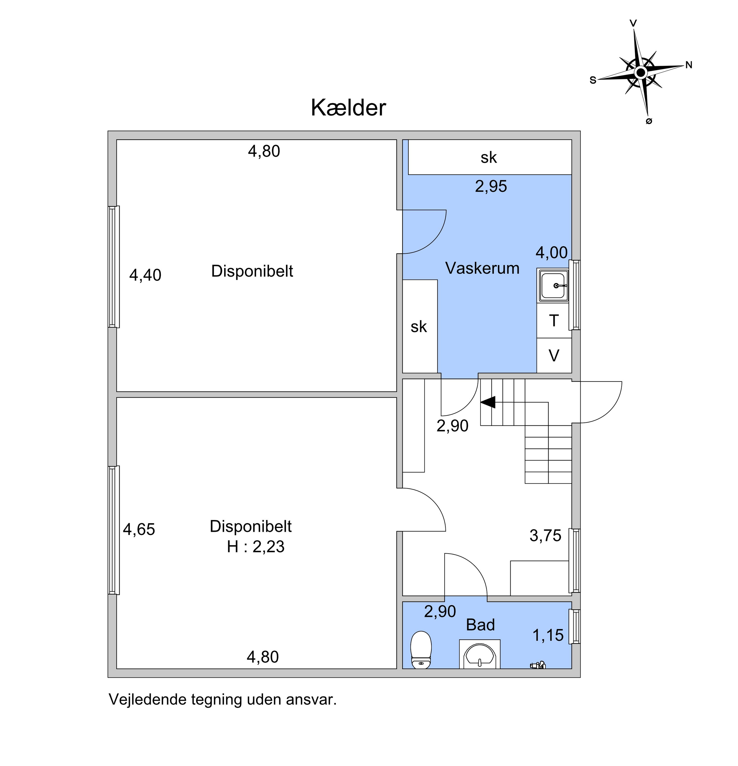 Sommervej 9, Charlottenlund - Plantegning