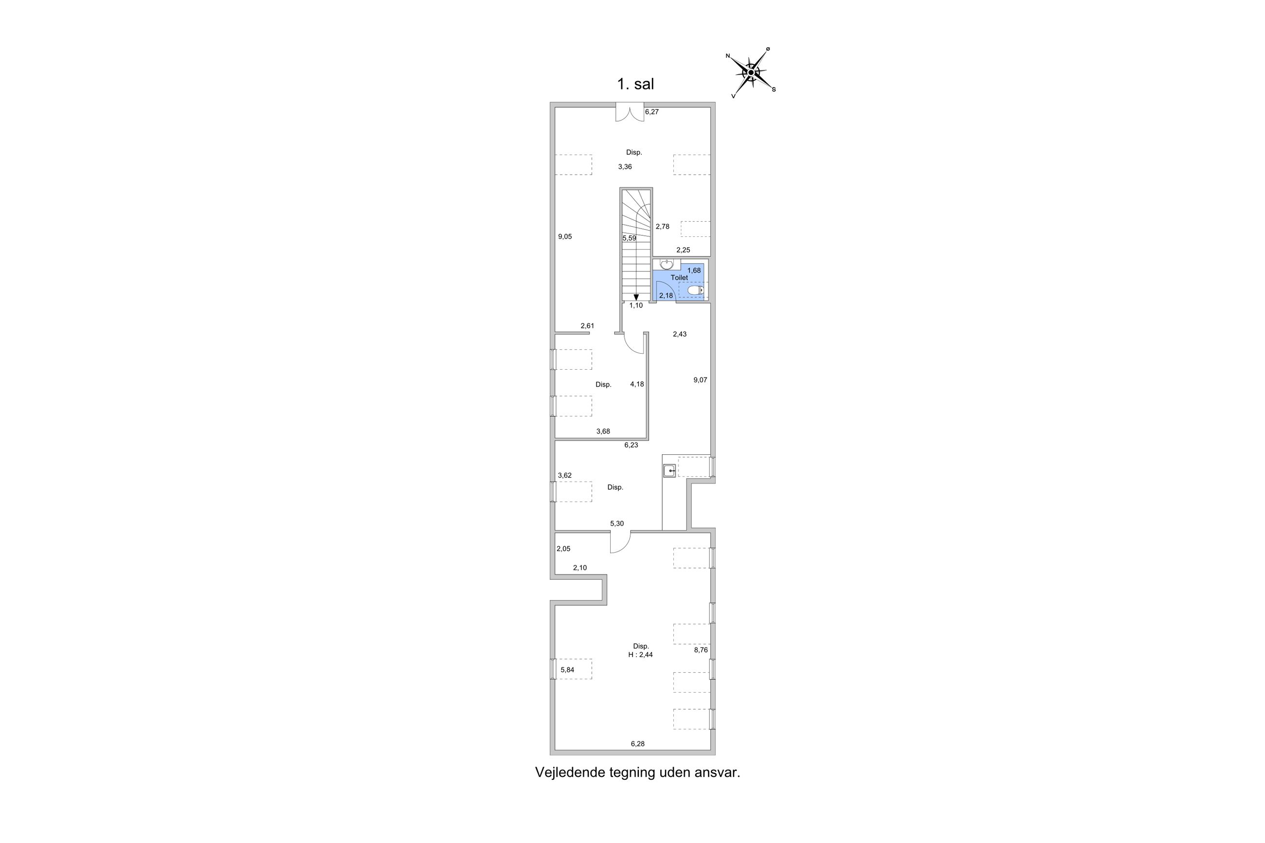 Tjørnevangen 9, Kirke Hyllinge - Plantegning