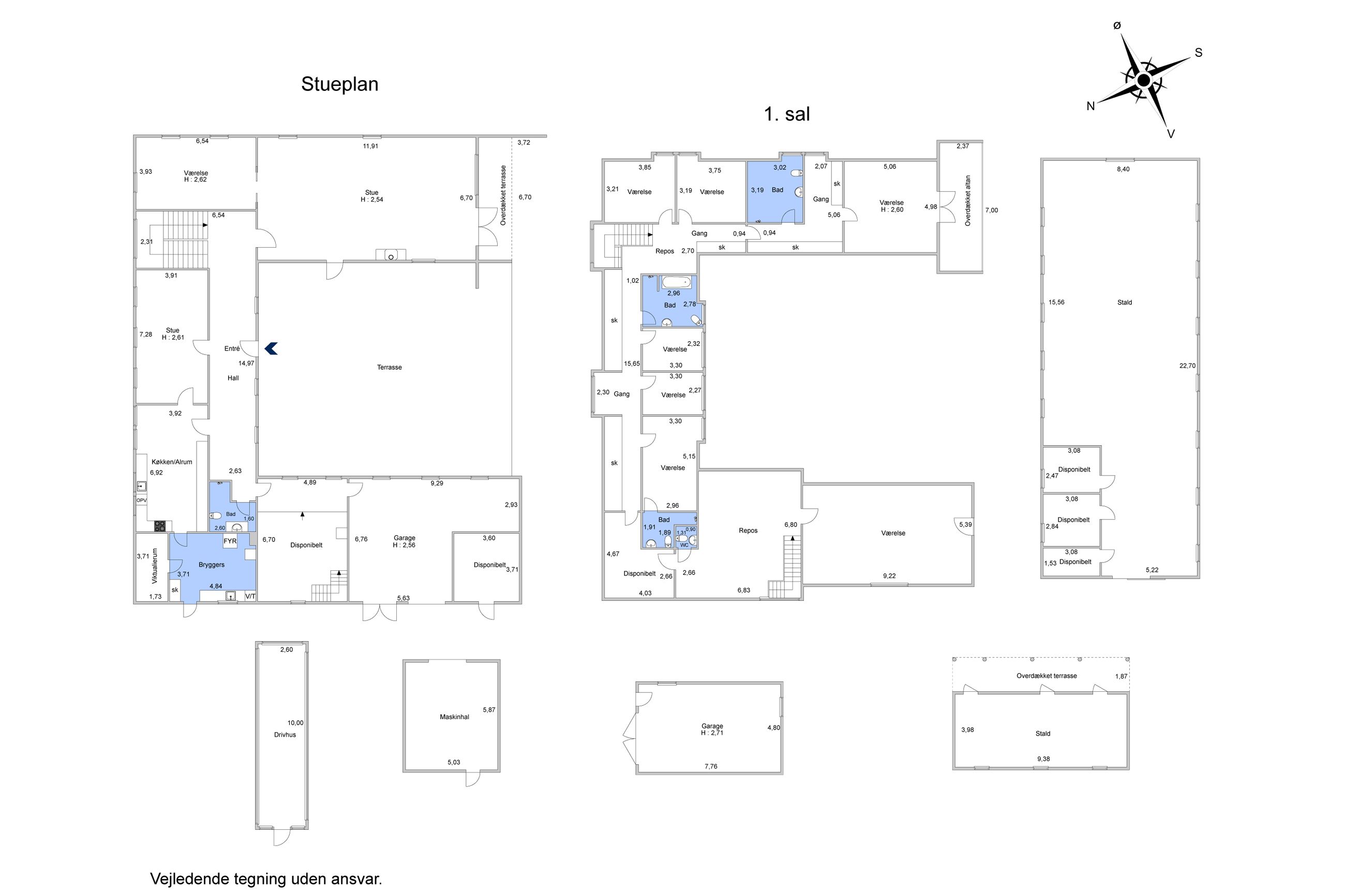 Hestehavevej 15, Kongsted-Borup, Rønnede - Plantegning