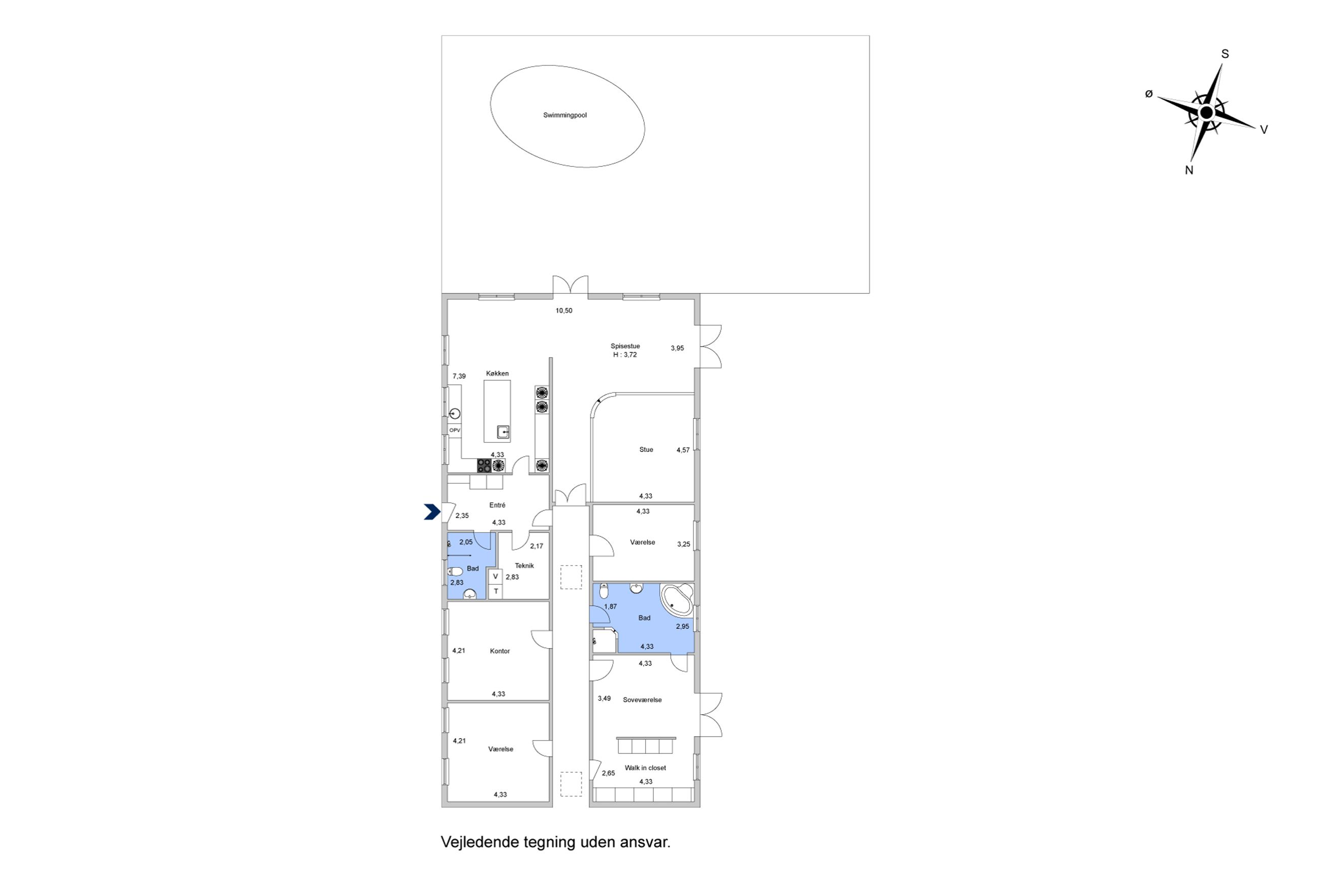 Nordmarksvej 2B, Brordrup, Gadstrup - Plantegning