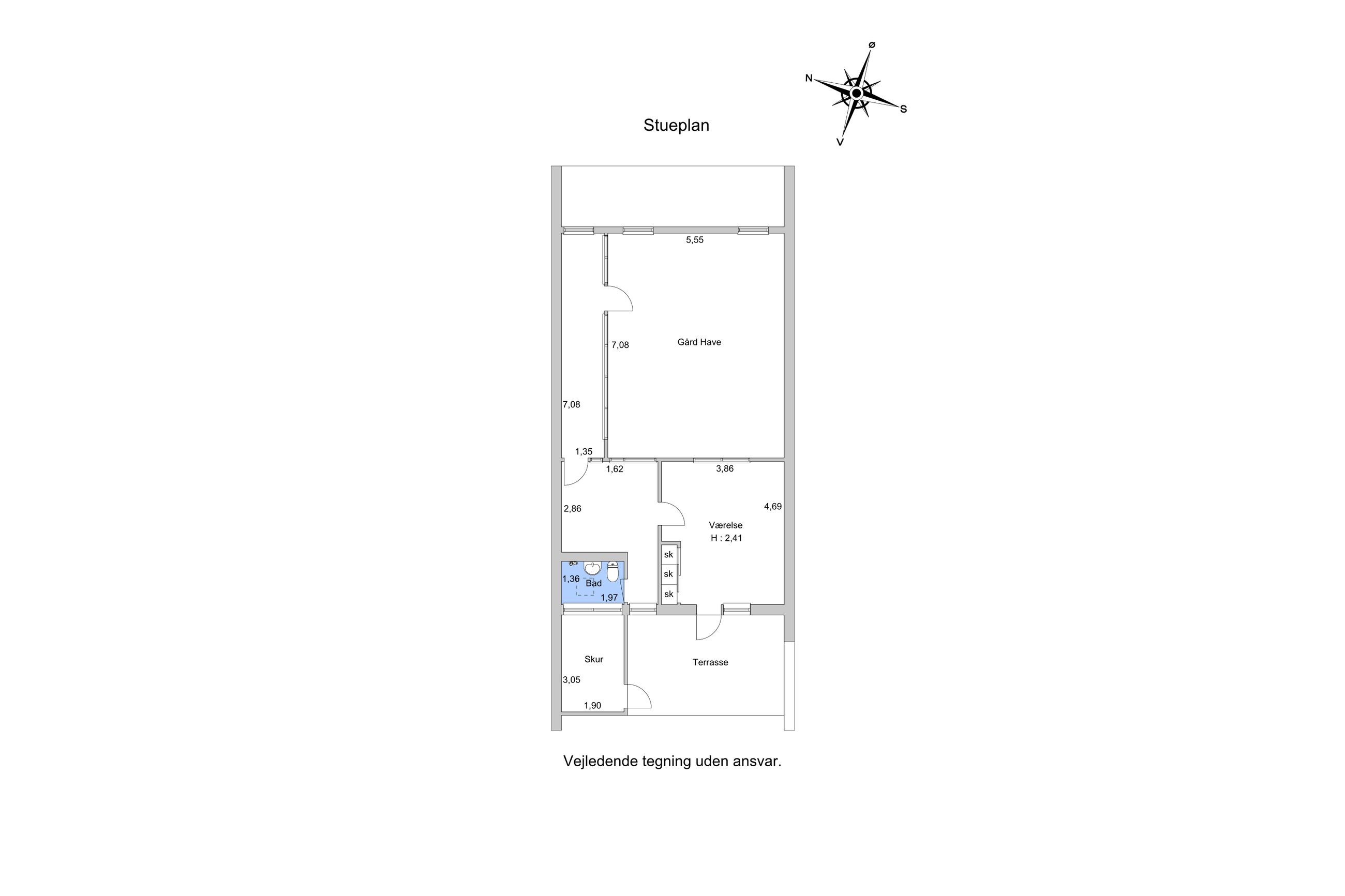 Sophienbergvej 59, Rungsted Kyst - Plantegning