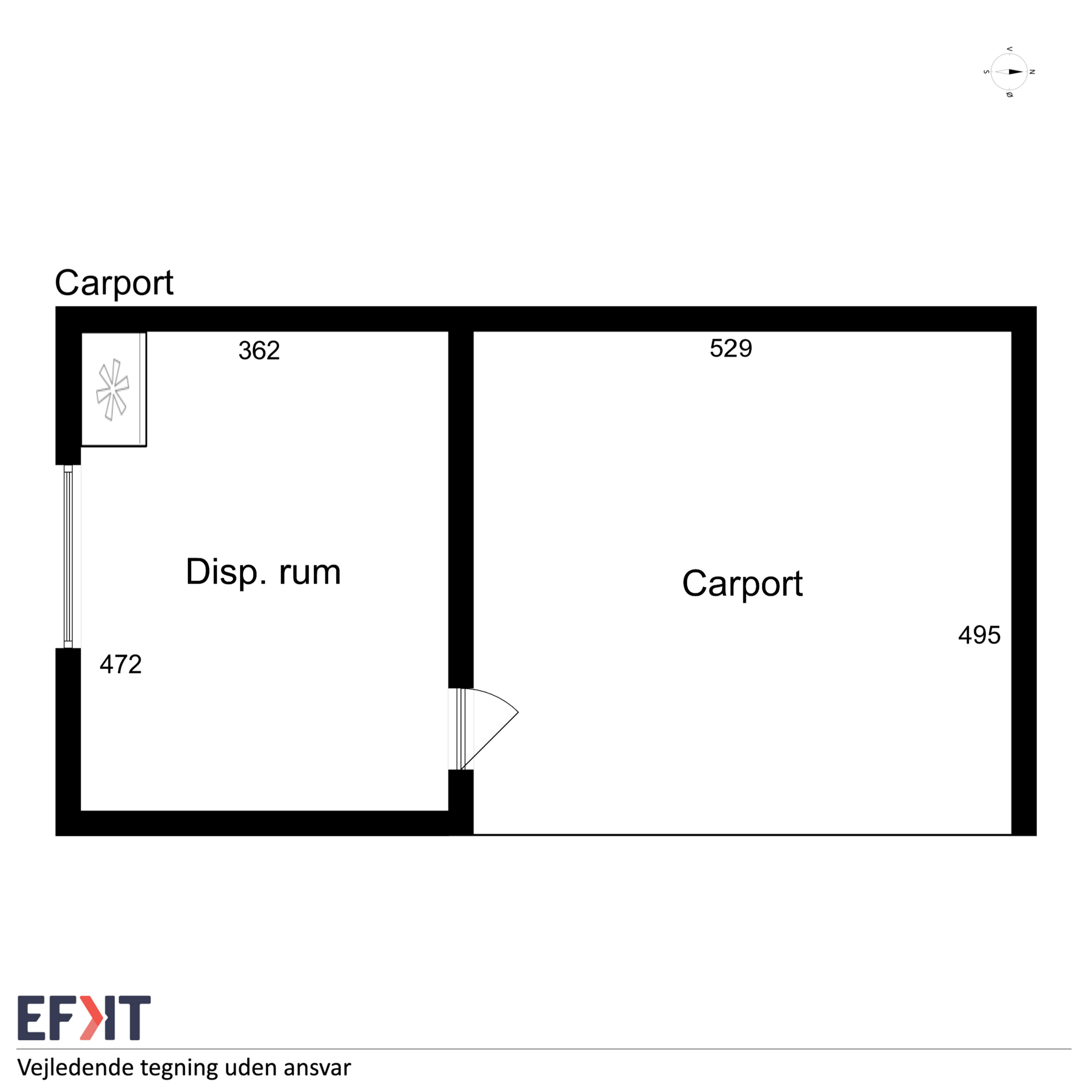 Møllevænget 5, Ramløse, Helsinge - Plantegning