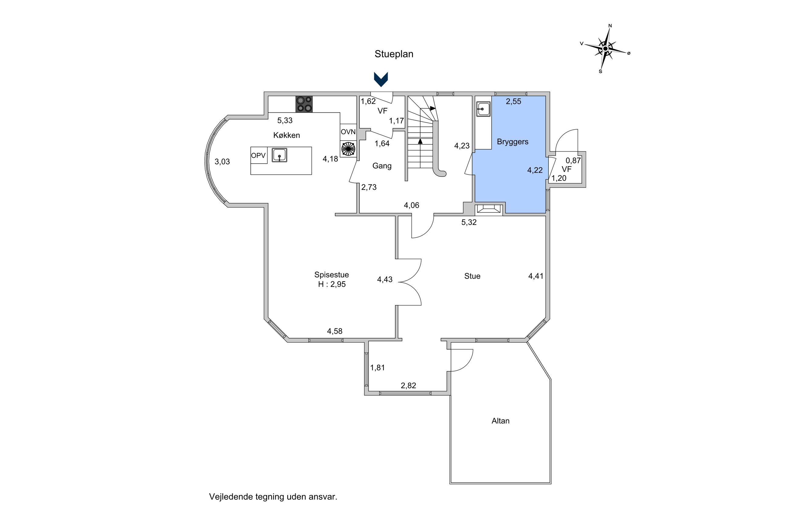 Margrethevej 8, Holte - Plantegning