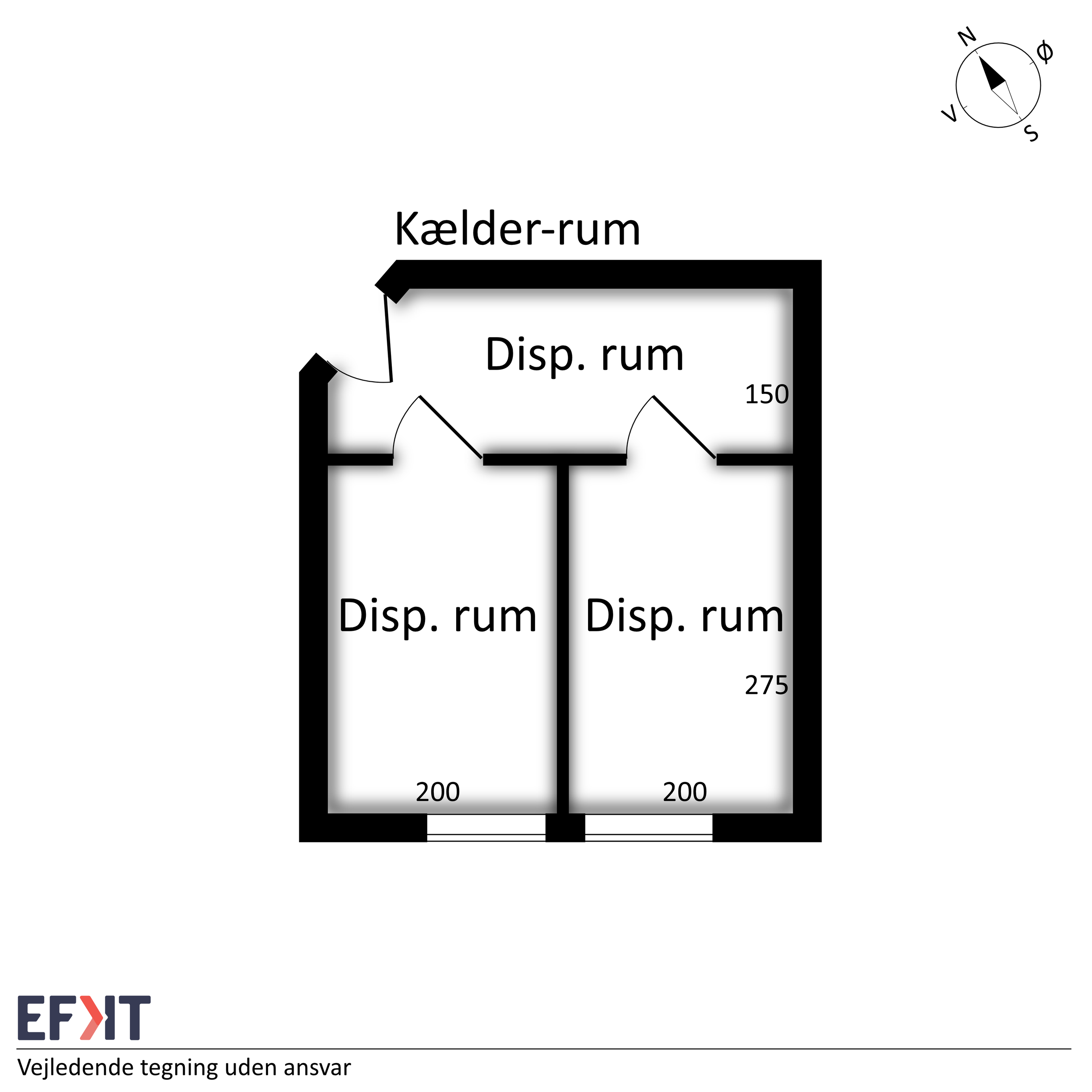 Emiliekildevej 26, 1, Klampenborg - Plantegning