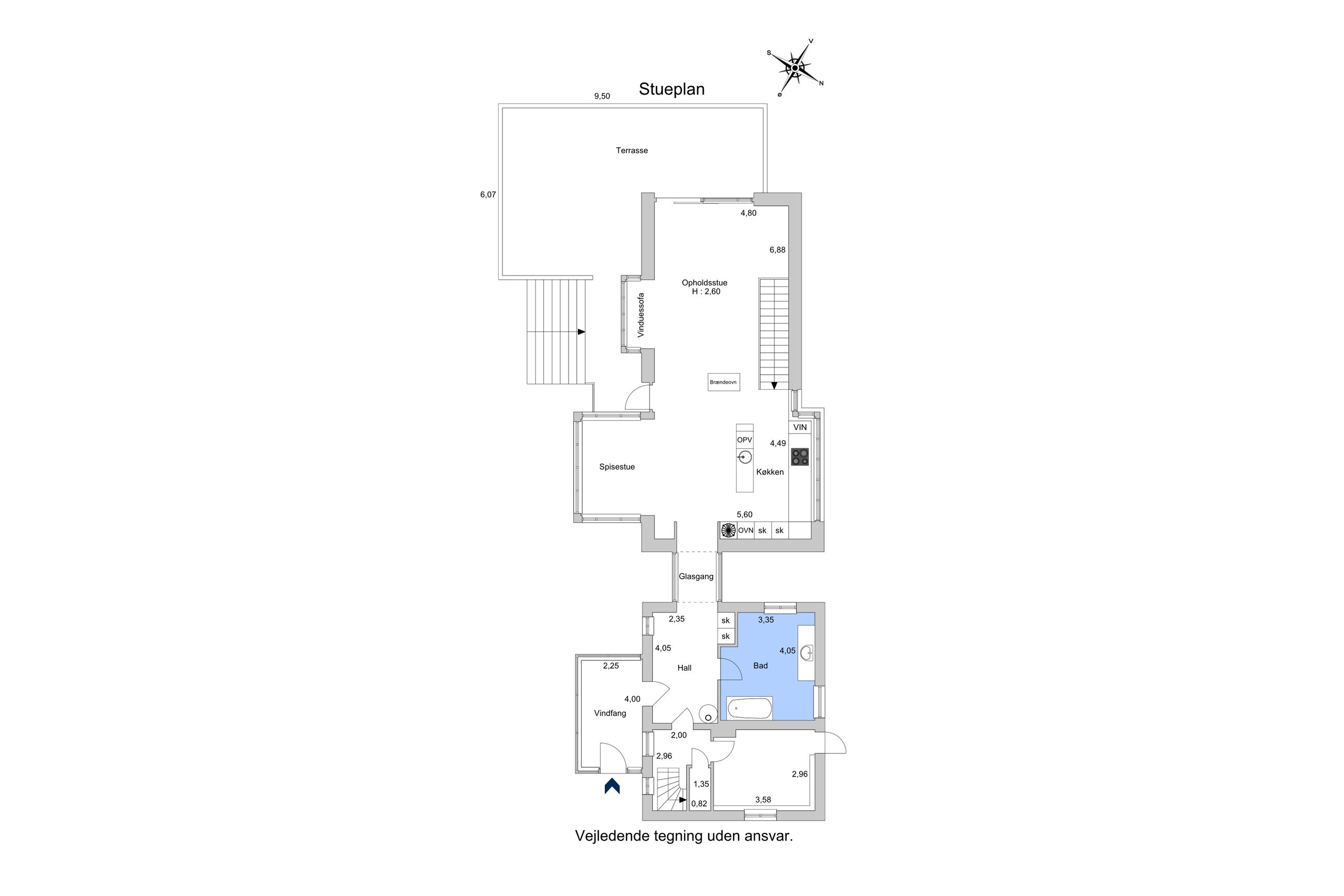 Frederikslundsvej 39, Holte - Plantegning