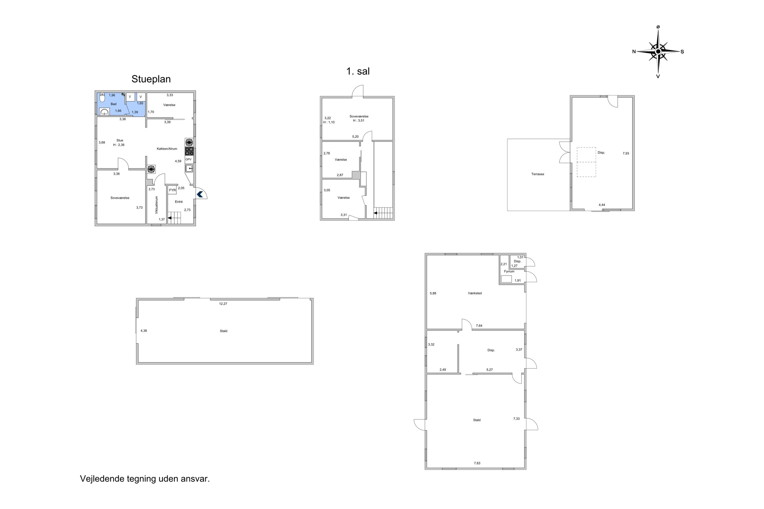 Grønholmvej 2, Tølløse - Plantegning