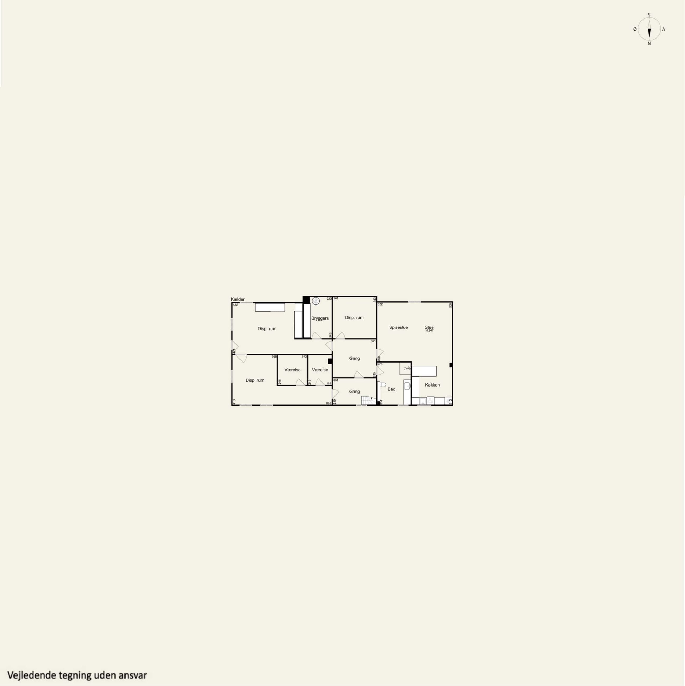 Fuglekæret 1, Hillerød - Plantegning