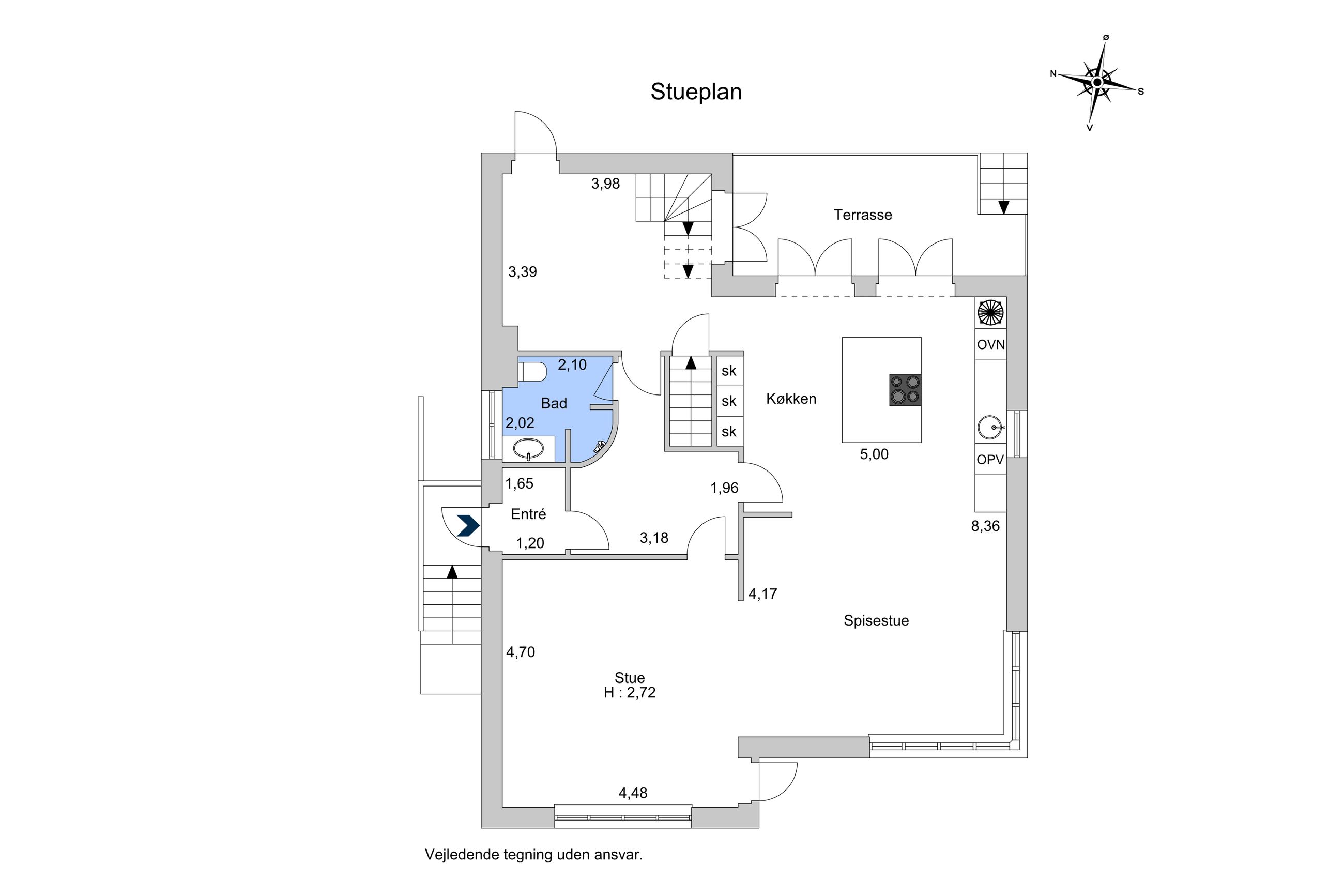 Krøyersvej 28, Klampenborg - Plantegning